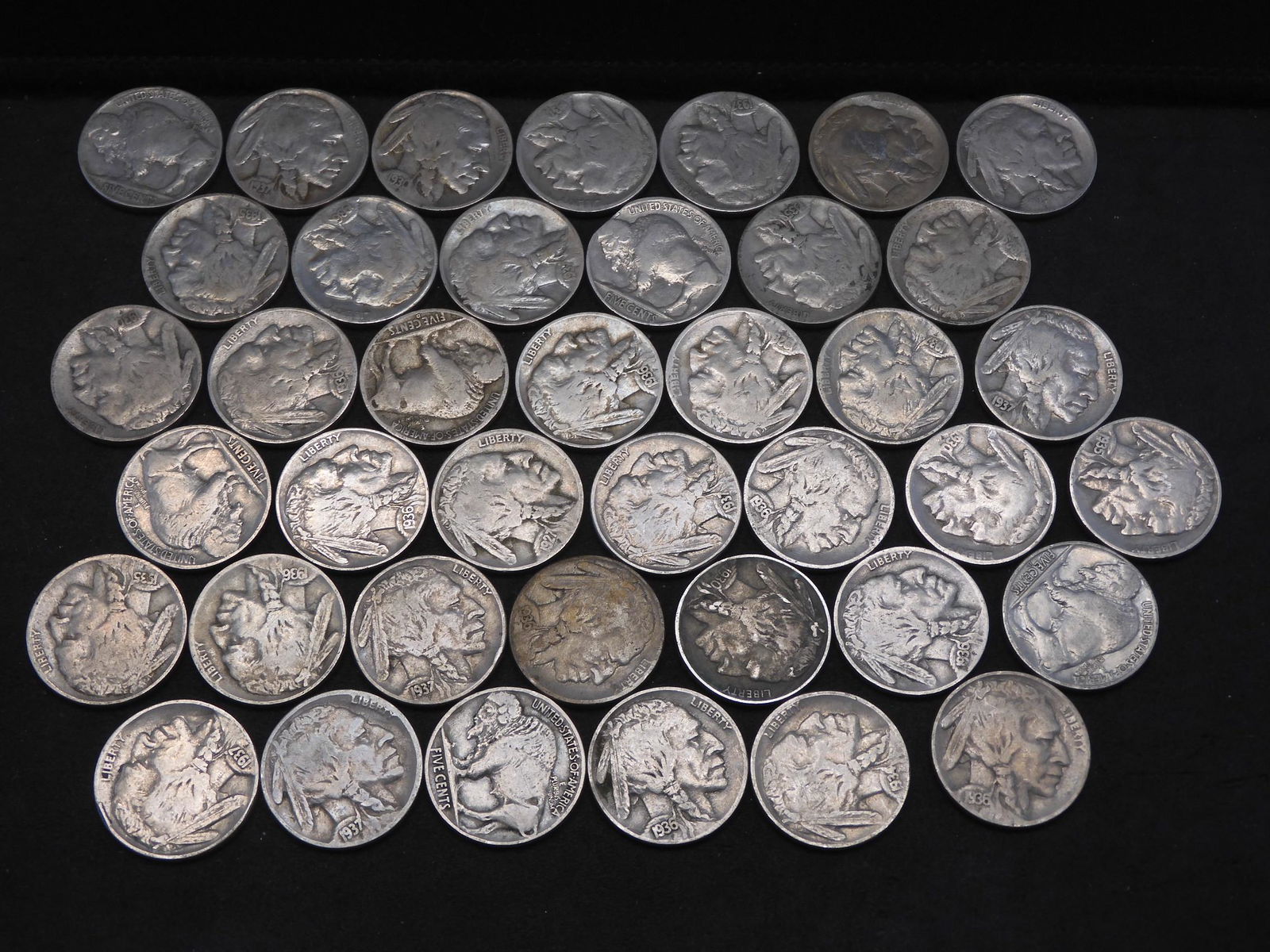 (40) Full Date Buffalo Nickels.  No Junk. (1 of 4)