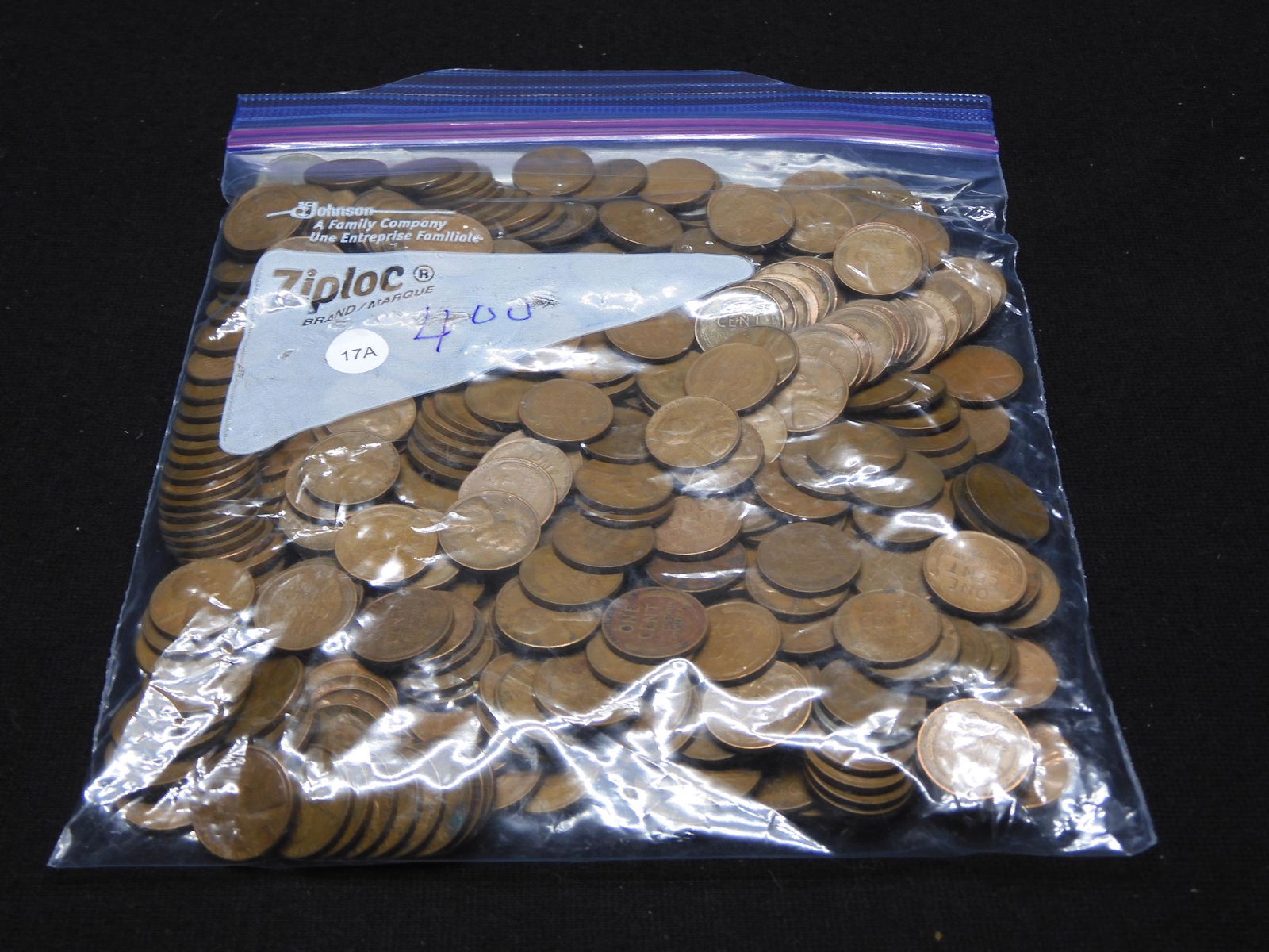 (400) Unsearched Wheat Cents.  Quick exam shows teens, (1 of 3)