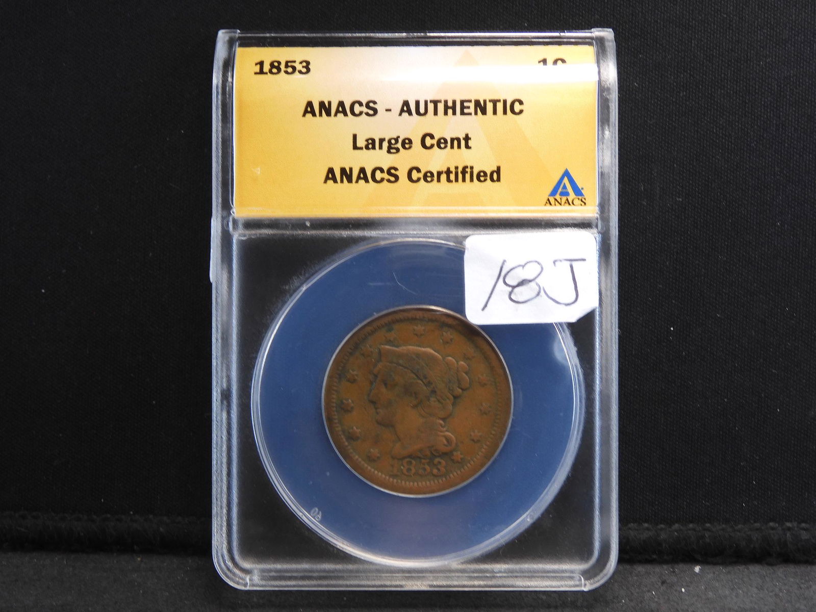 Better 1853 Braided Hair US Large Cent Penny Coin - (1 of 4)