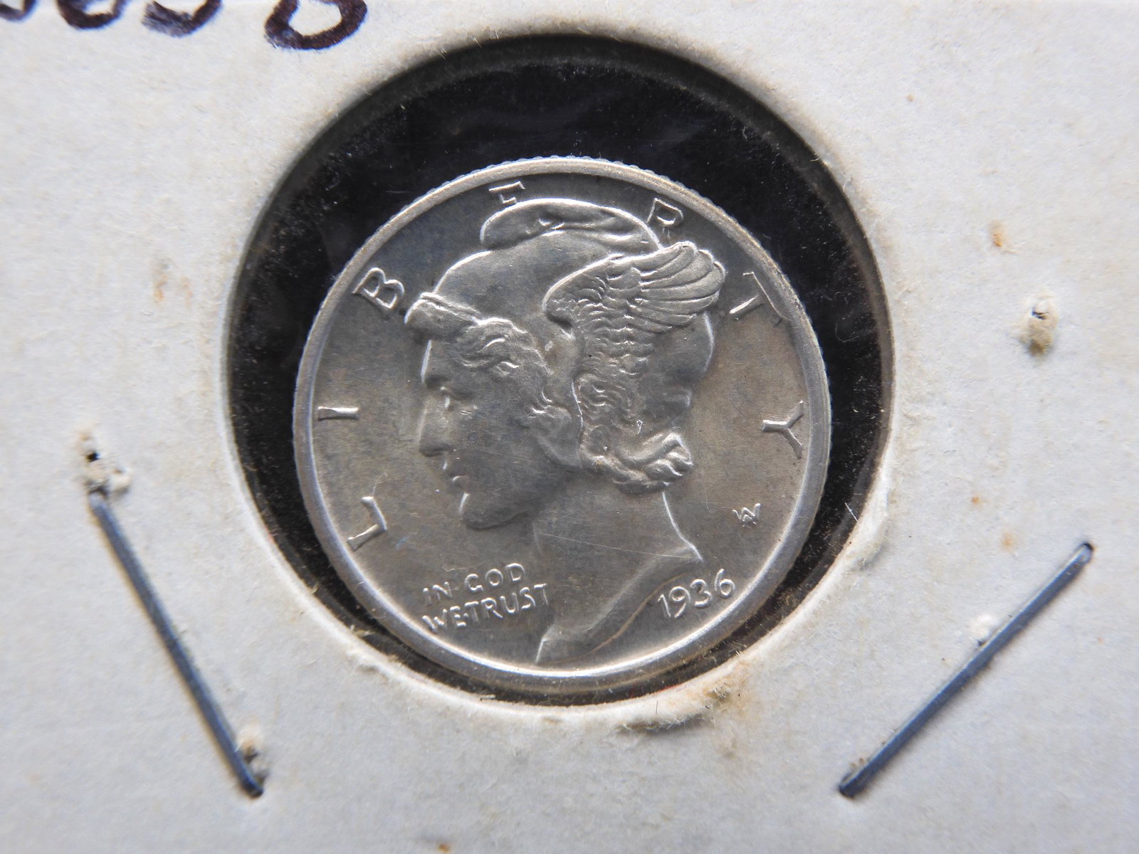 1936-D Uncirculated Mercury Dime. (1 of 3)