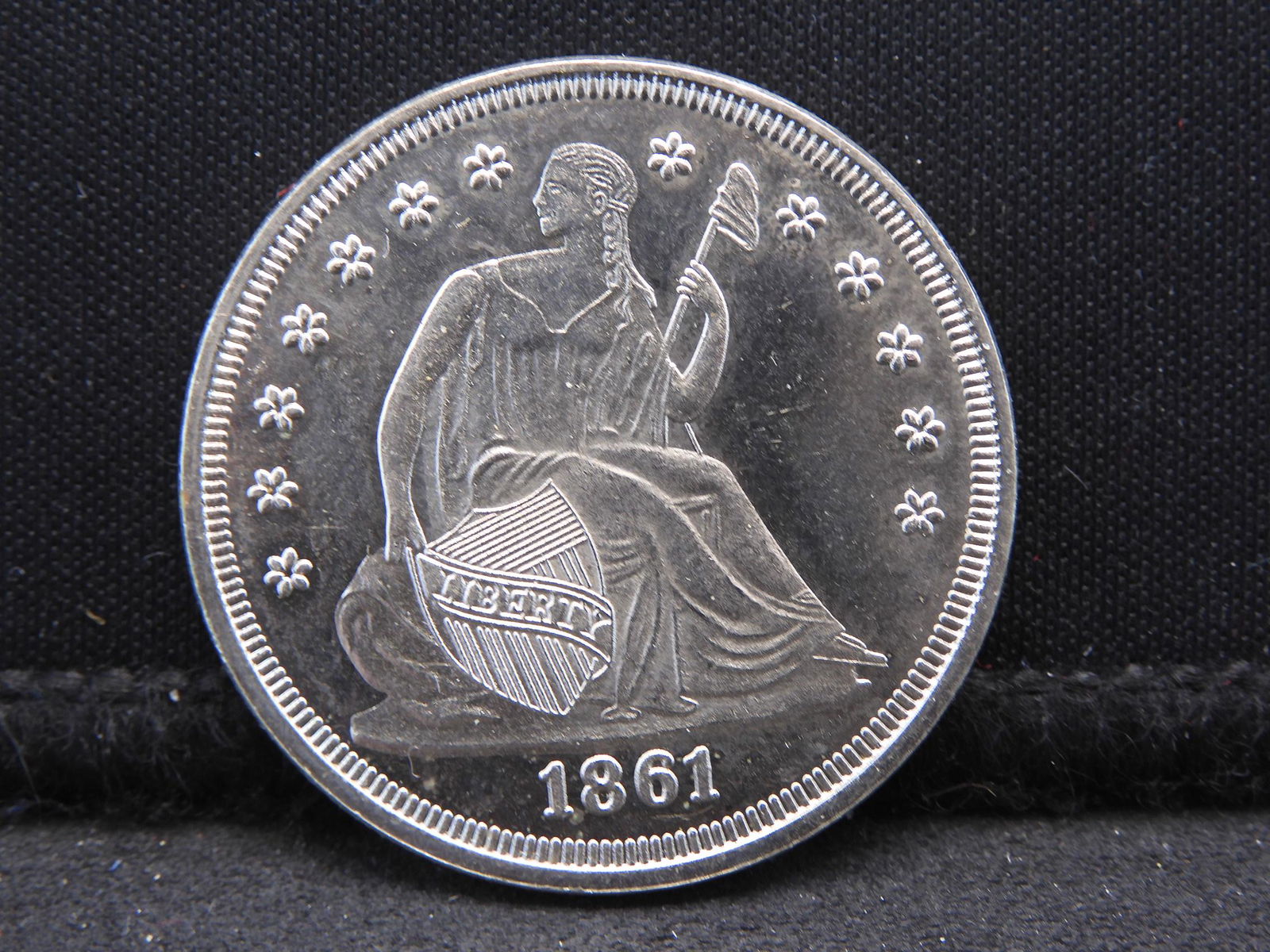 1861 Confederate States Of America Half Dollar: 1861 Confederate States Of America Half Dollar Reproduction.