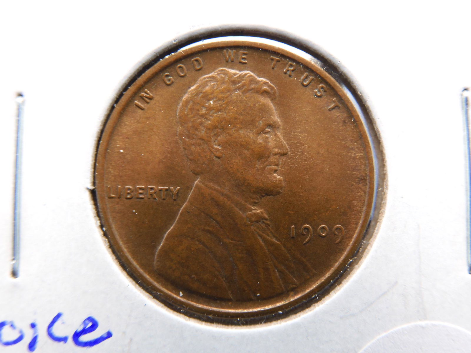 1909 VDB Lincoln Cent.  Choice Red Brown BU. (1 of 3)