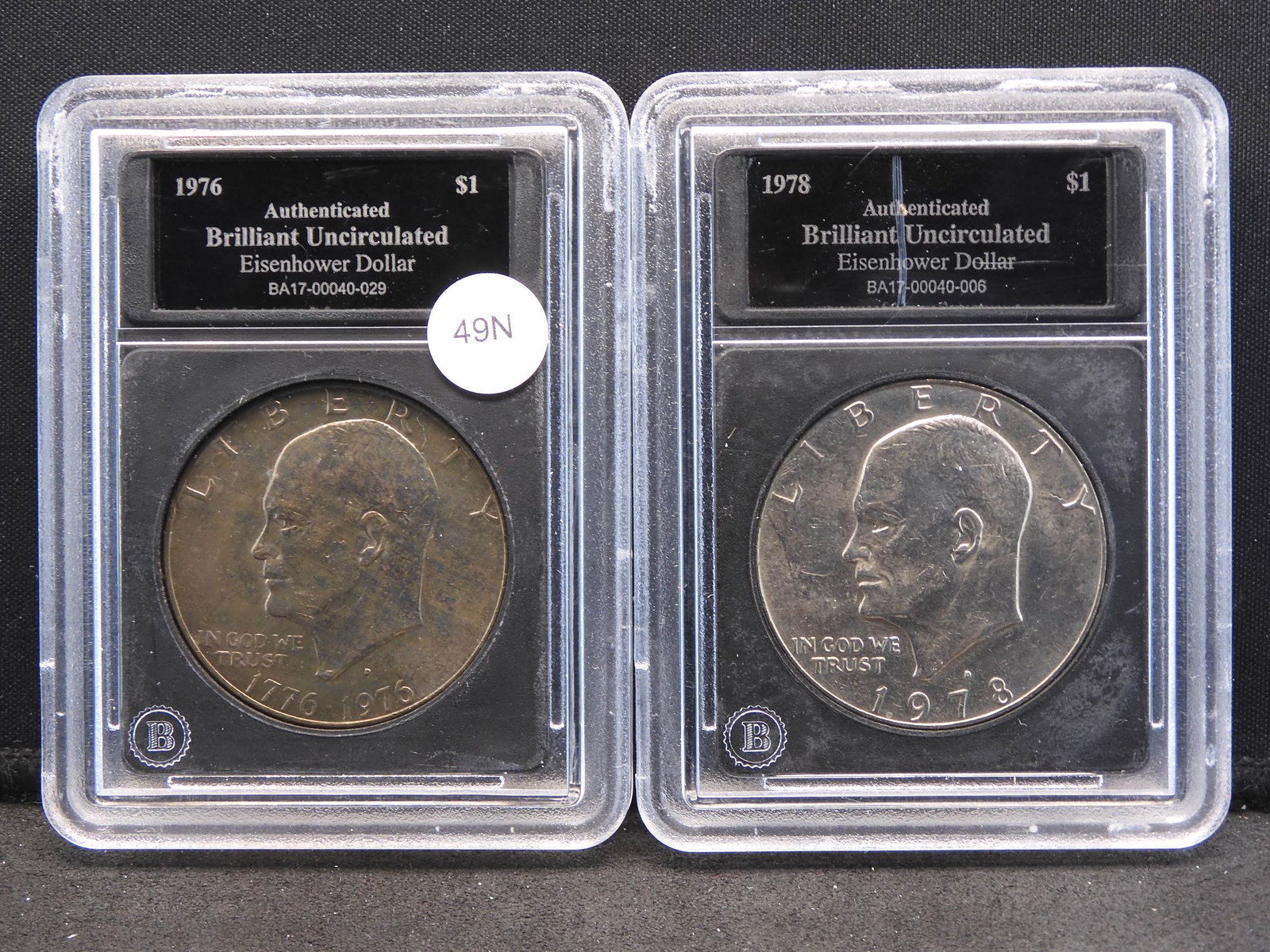1976-D And 1978-D Brilliant Uncirculated Eisenhower (1 of 9)
