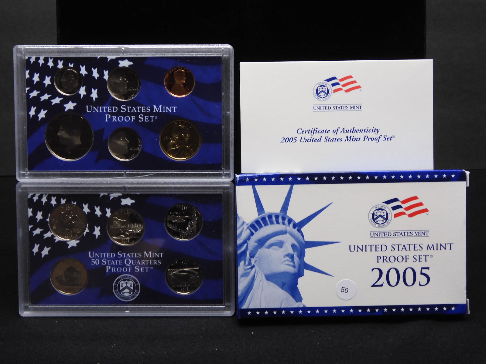 (9) Coin 2005-S Clad Proof Set.  Regular coinage plus (1 of 6)