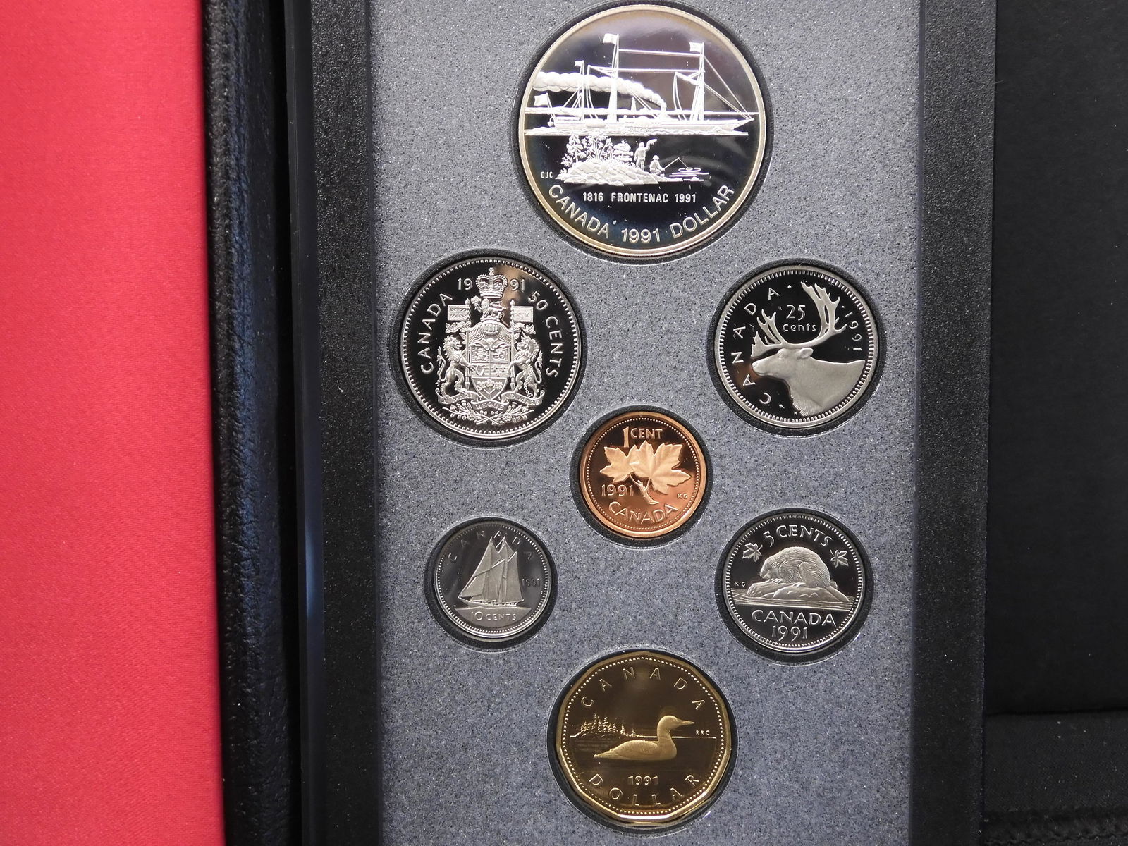 1991 Canada Proof Set.  Double Dollar With 1 Silver (1 of 4)