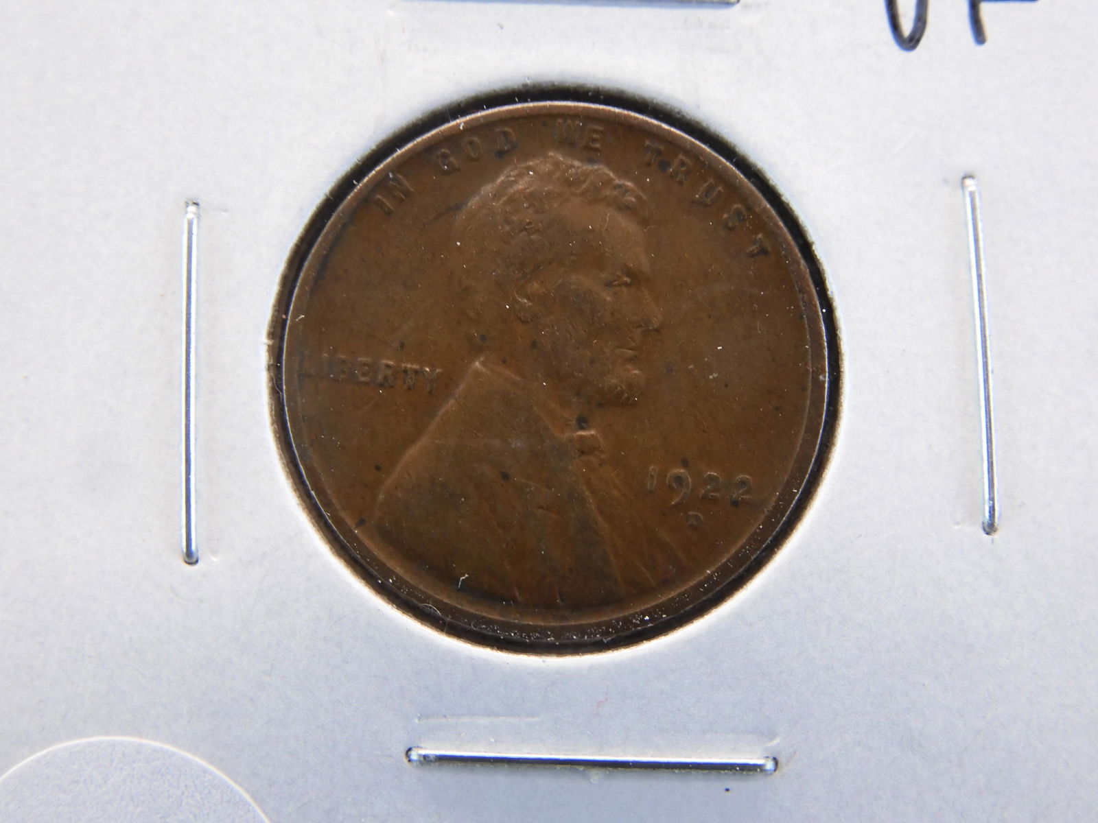 1922-D Lincoln 1c.  VF.  Semi-Key. (1 of 3)
