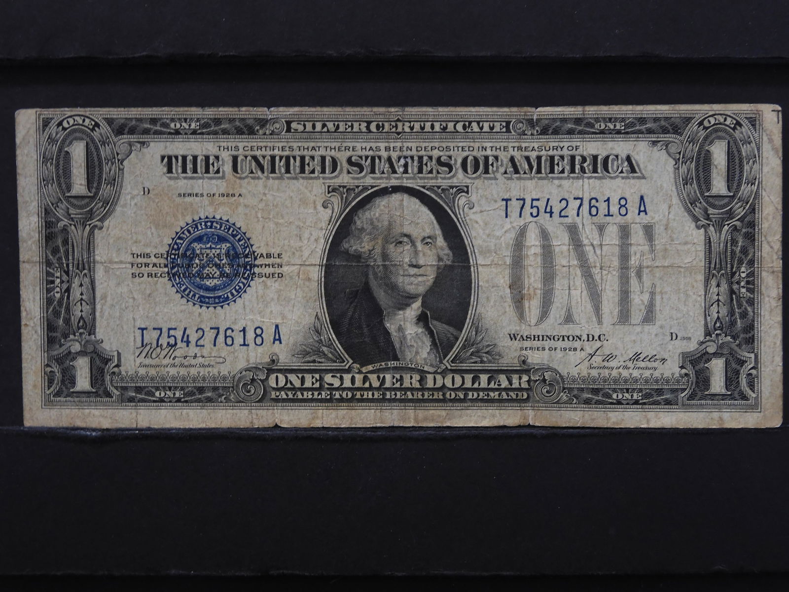 1928-A $1 Silver Certificates.  "Funny Back". (1 of 3)