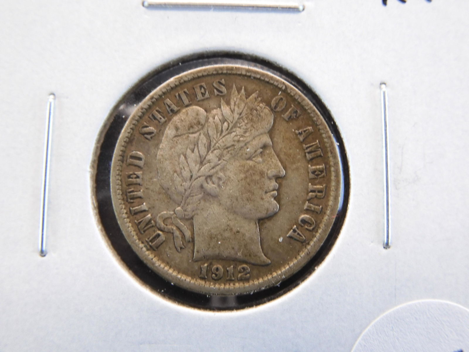 1912-D Barber 10c.  XF. (1 of 3)