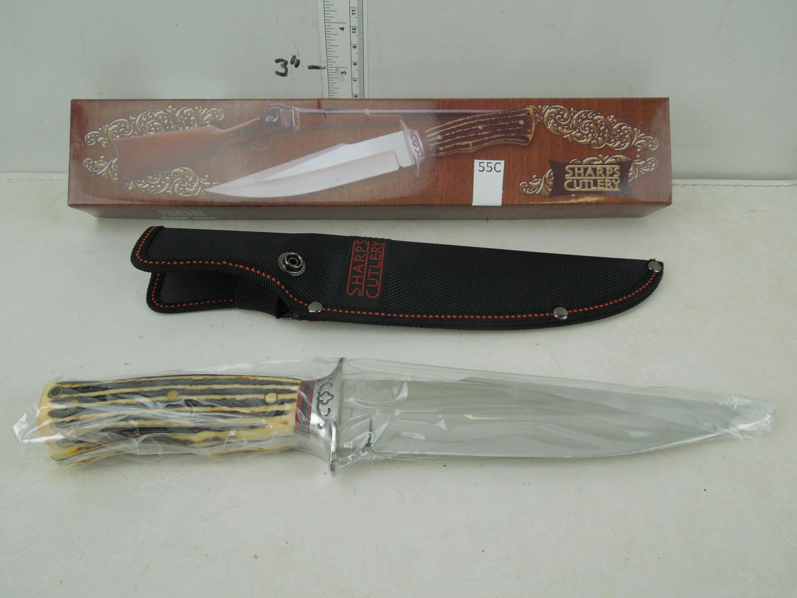 12" Overall Fixed Blade, Stainless Steel, Top Part Of (1 of 1)