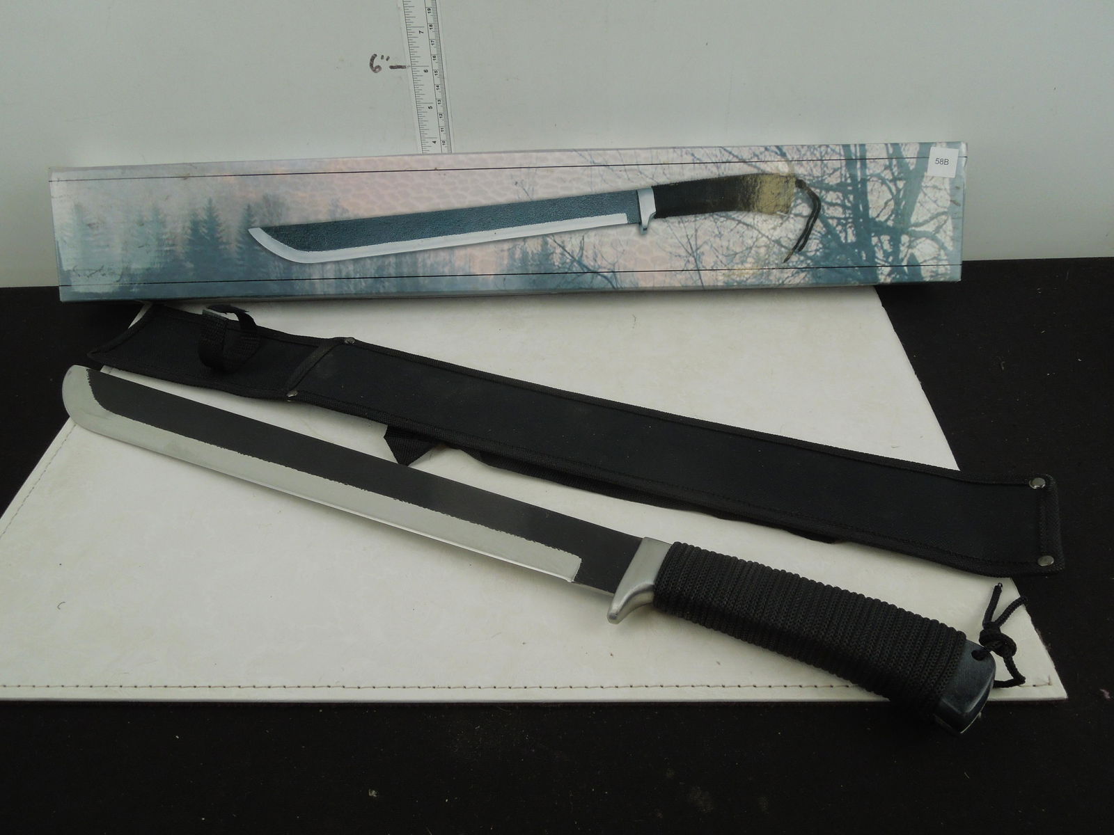 23" Overall Fixed Blade, Stainless Steel Blade Rough (1 of 1)