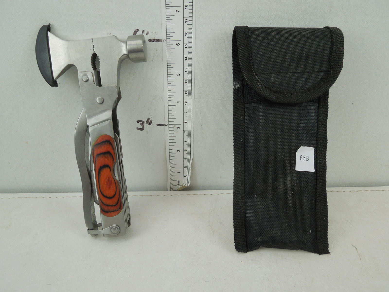 7" Tactical Hammer & Axe Head, With Multiple Tool (1 of 1)