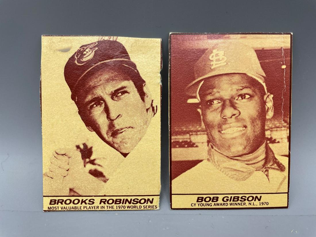 1971 Milk Duds Brooks Robinson & Bob Gibson: 1971 Milk Duds Brooks Robinson & Bob Gibson