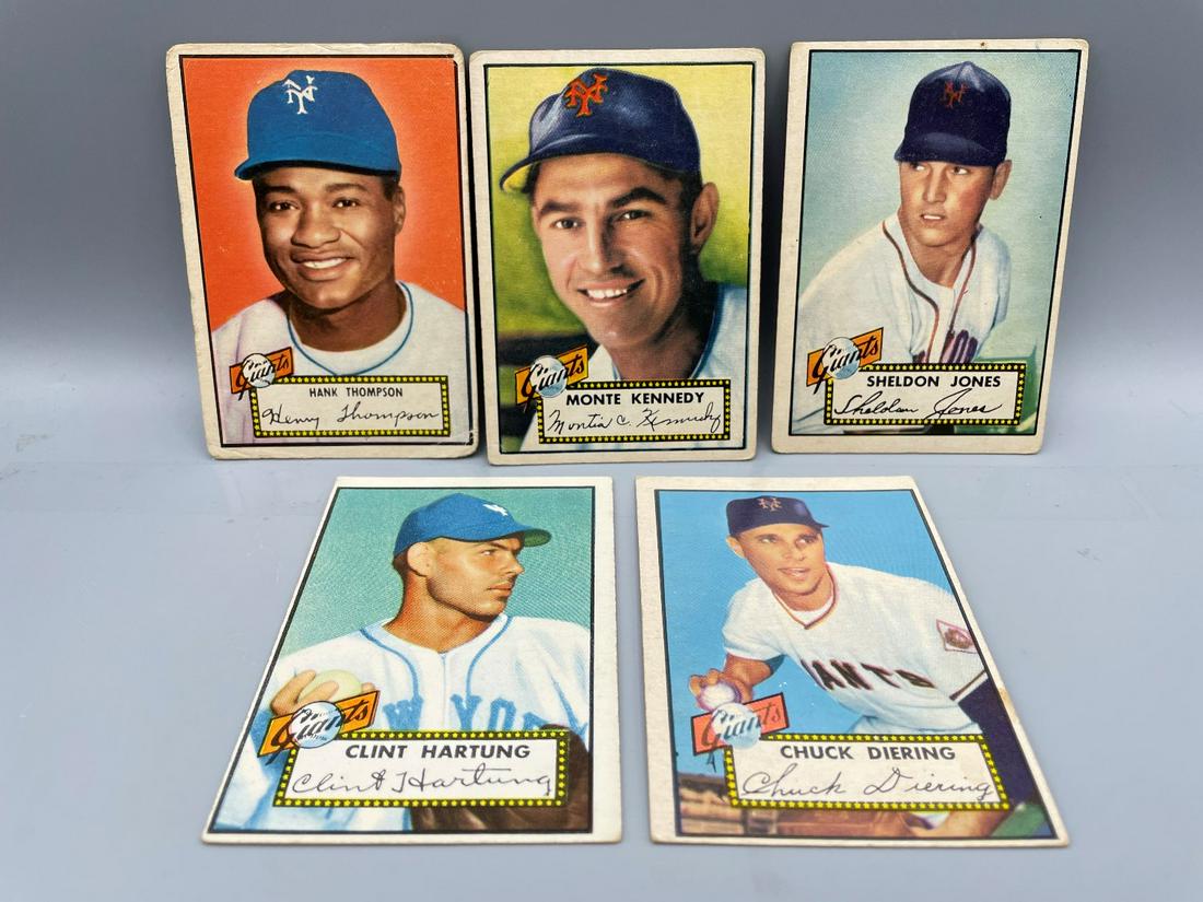 1952 Topps Lot of 5 New York Giants (1 of 5)