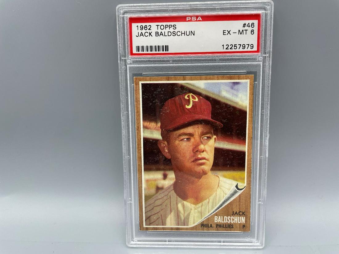 1962 Topps Jack Baldschun #46 PSA 6 (1 of 2)