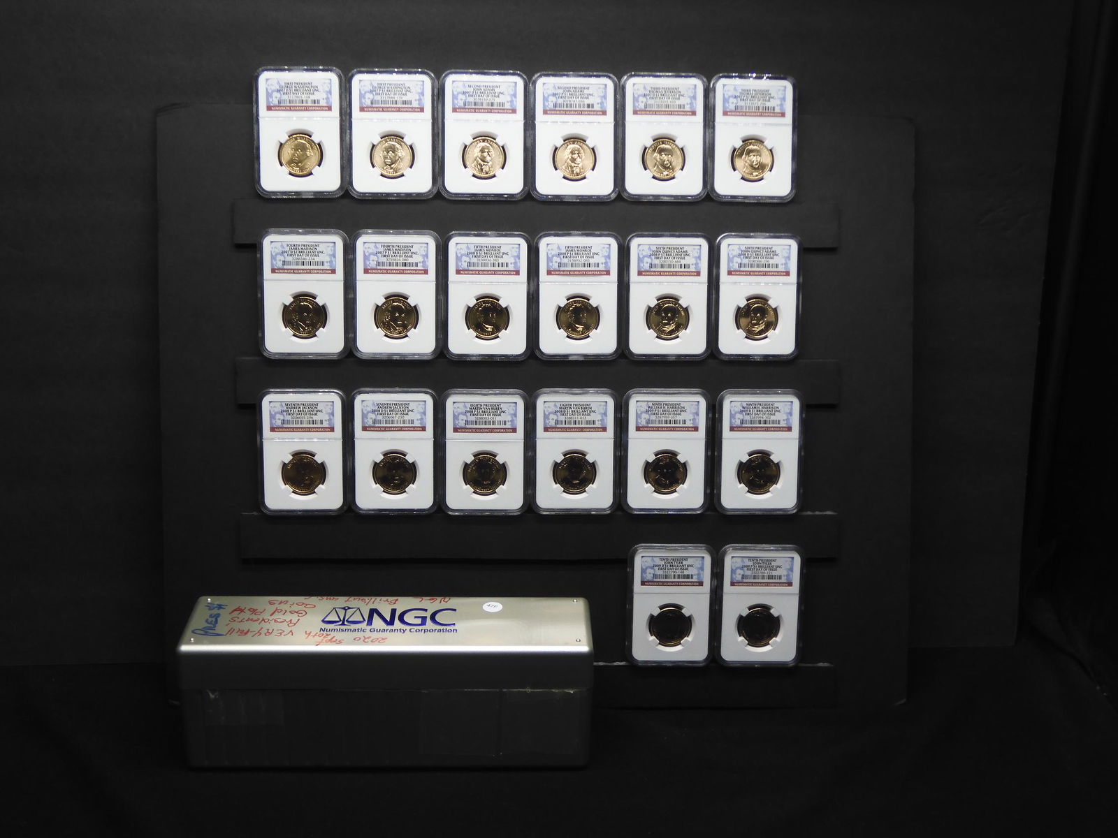 20- NGC Slabbed Presidential Dollars W NGC Storage (1 of 13)