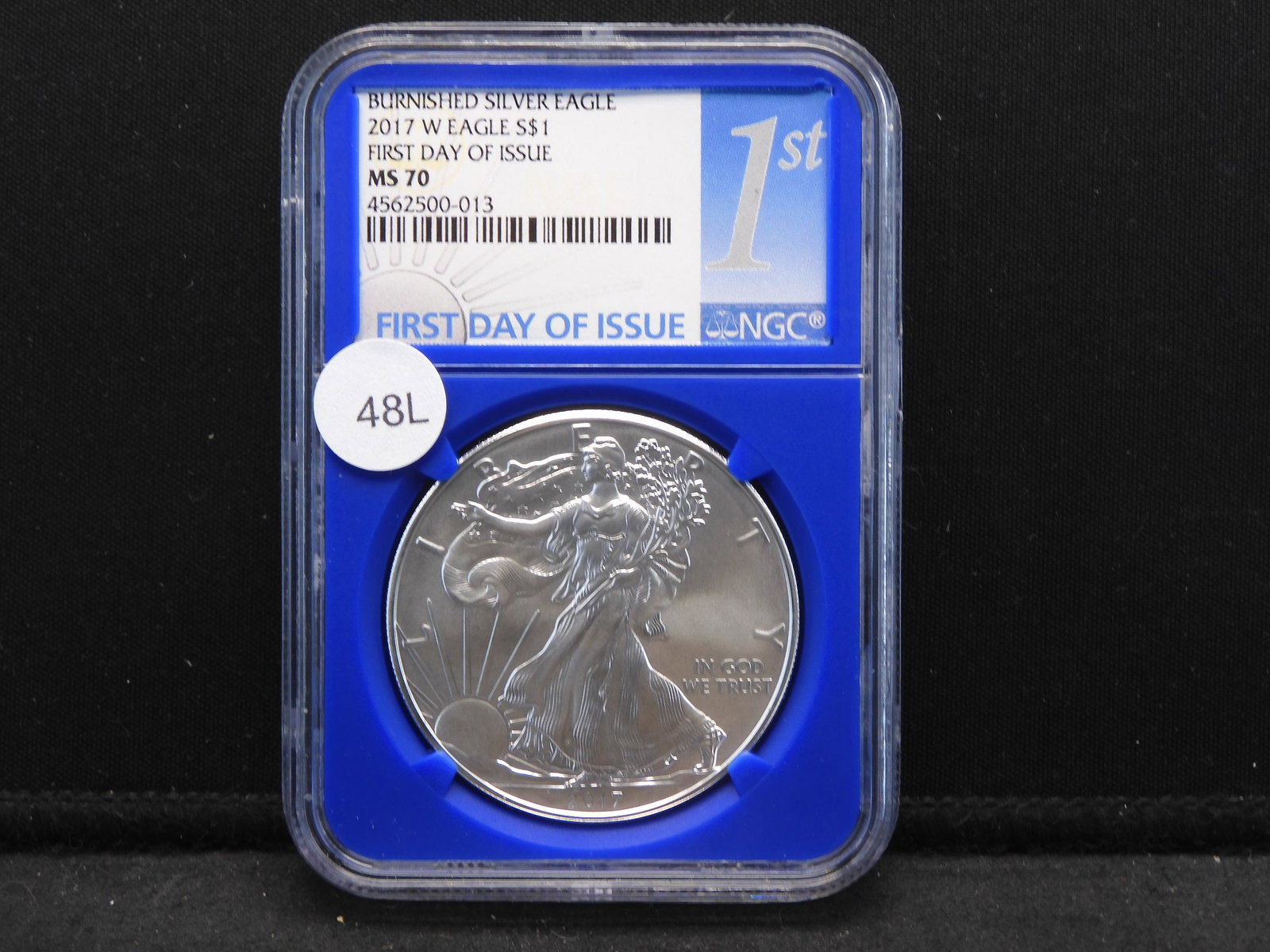 2017-W Burnished American Silver Eagle First Day of (1 of 4)