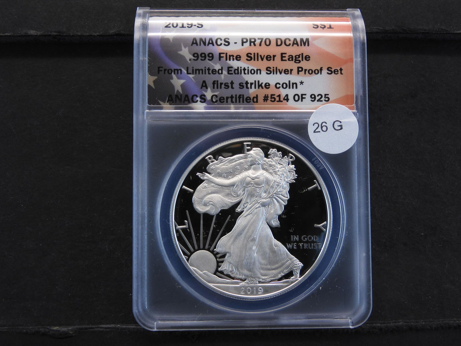 2019-S American Silver Eagle ANACS -PF70 DCAM From (1 of 4)