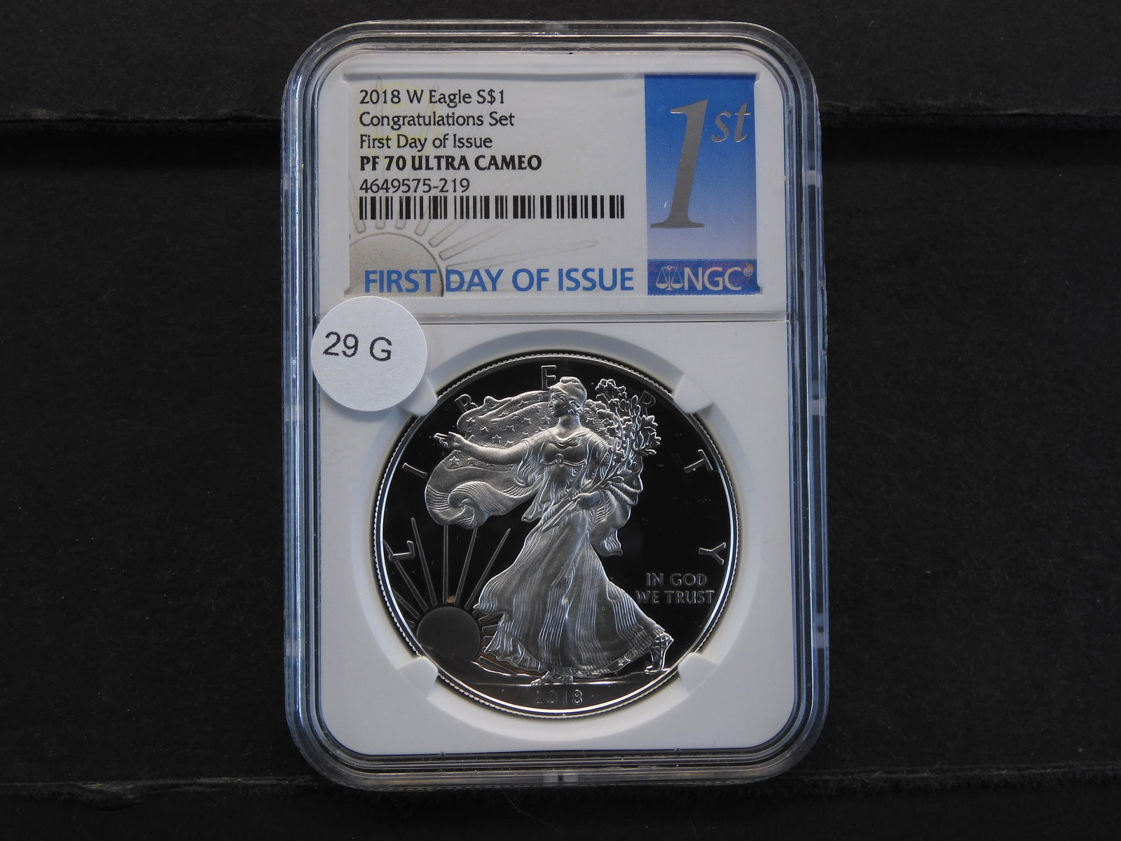 2018W American Silver Eagle Congratulations Set First (1 of 4)