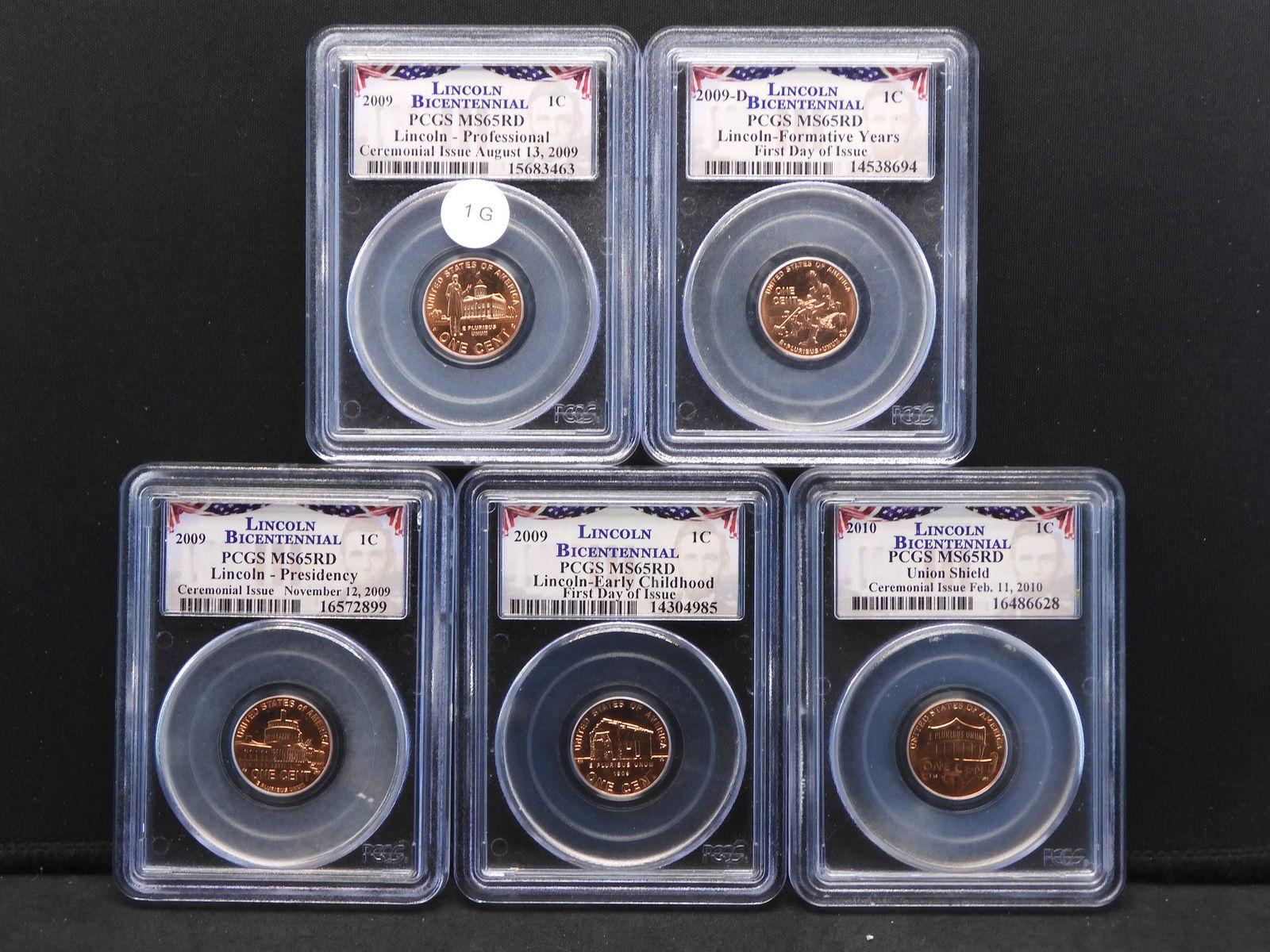 2009 P & D Lincoln Bicentennial Set PCGS MS65 Rd - (1 of 13)