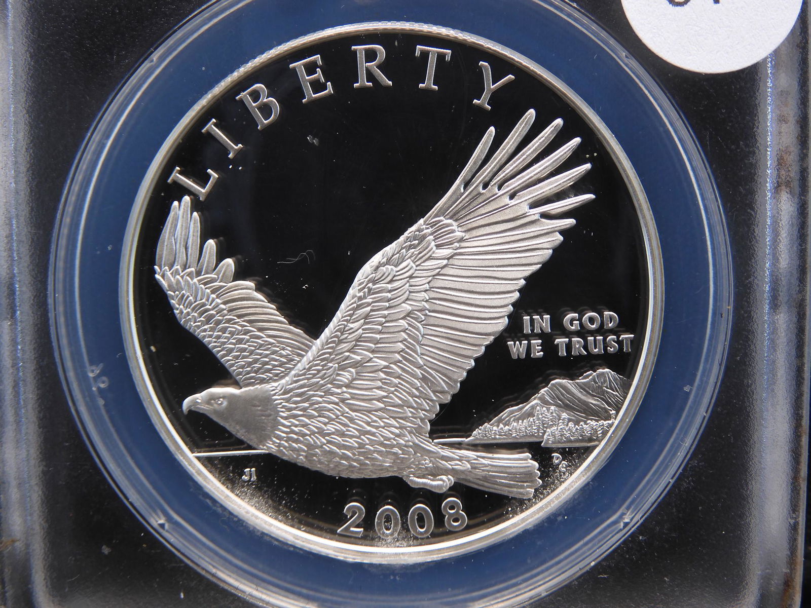 2008-P ANACS PR70 DCAM Silver Bald Eagle Dollar (1 of 4)