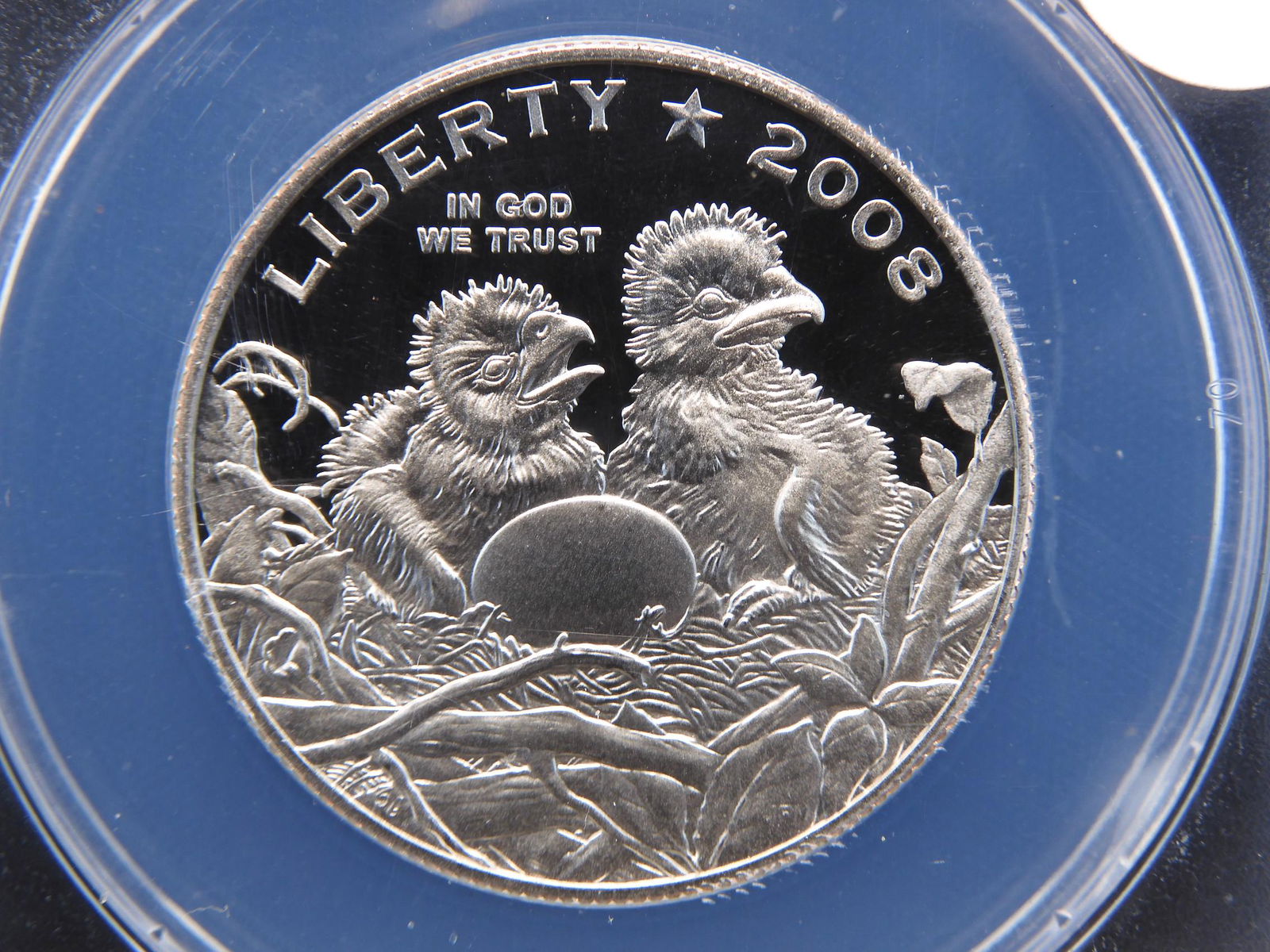 2008-S ANACS PR70 DCAM Clad Bald Eagle Half Dollar (1 of 4)