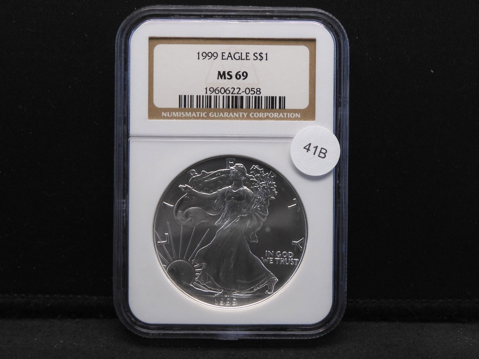 1999 American Silver Eagle MS 69 NGC (1 of 4)