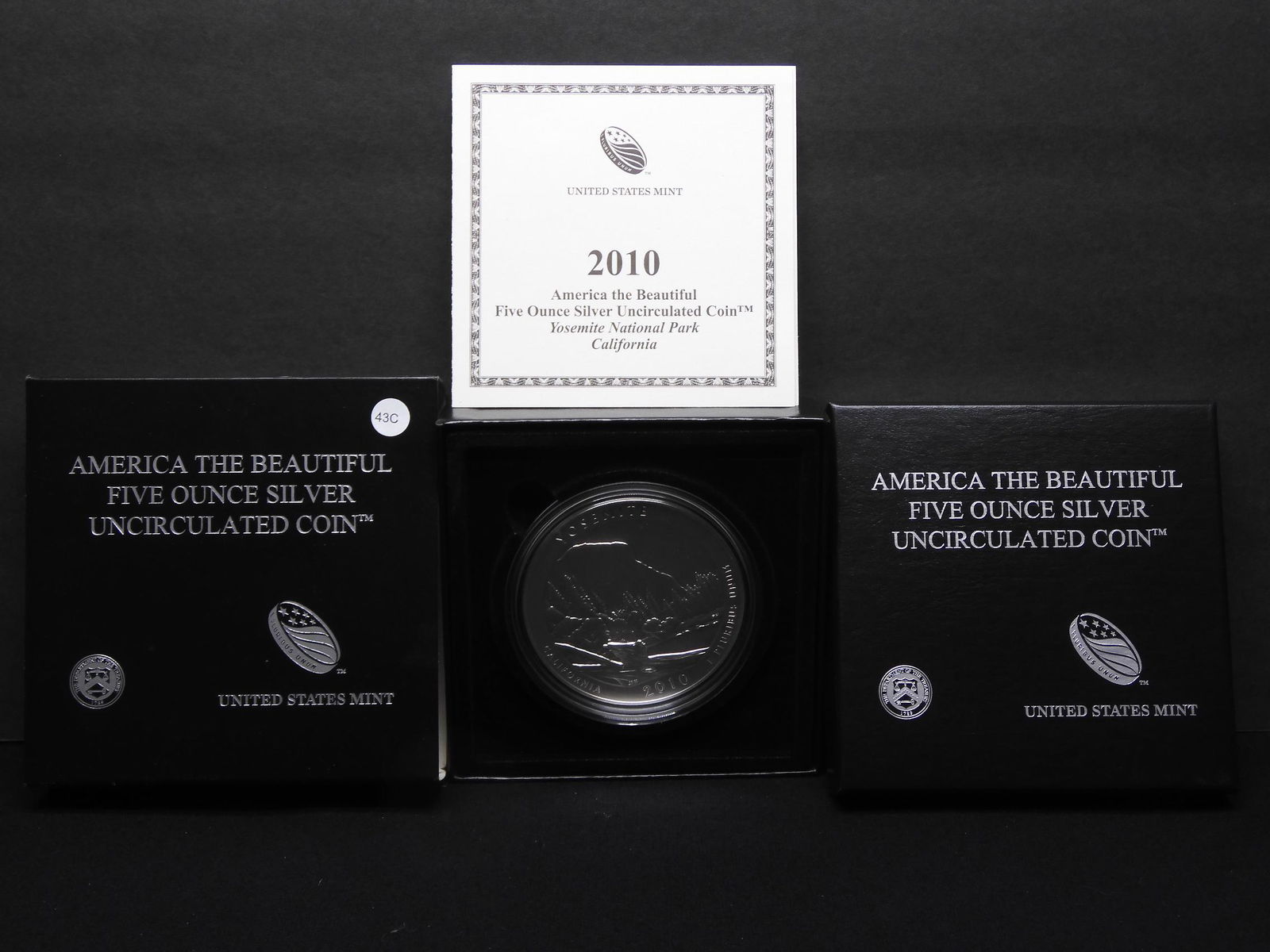 2010-P America The Beautiful Five Ounce Silver Unc Coin (1 of 5)