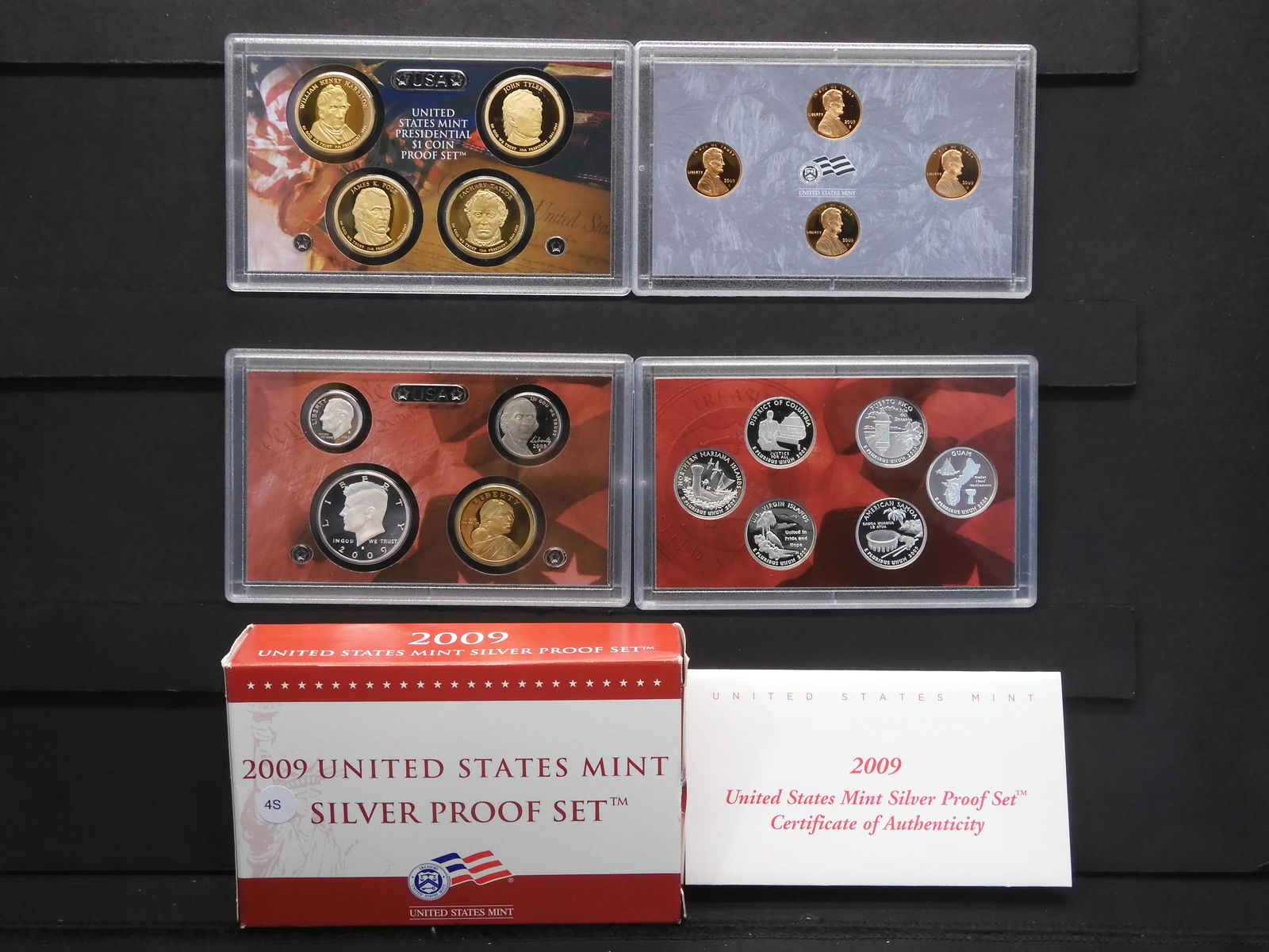 2009-S US Mint Silver Poof Set w/COA (1 of 13)