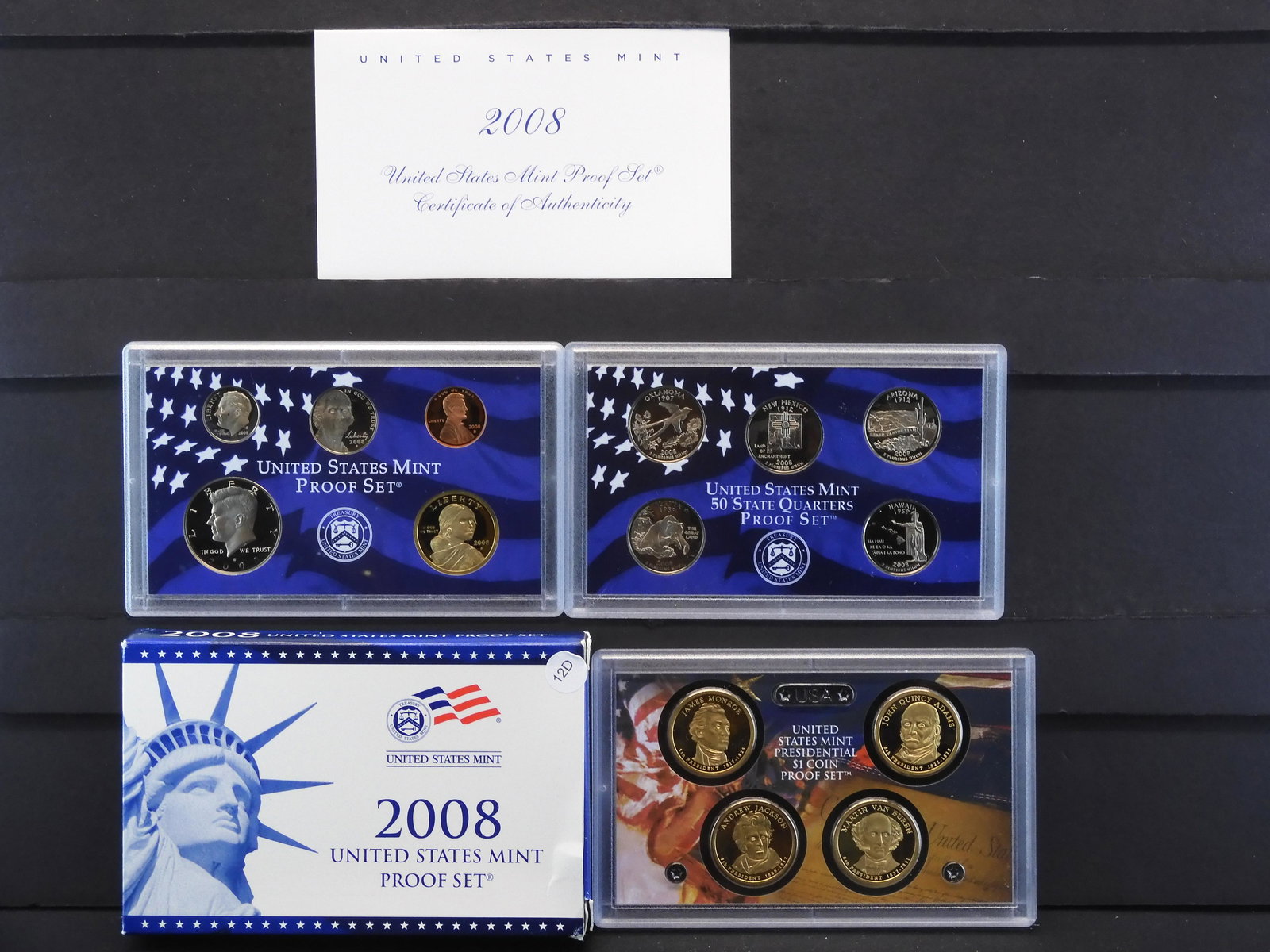 2008-S US Mint Proof Set & 50 State Quarter Proof Set & (1 of 10)