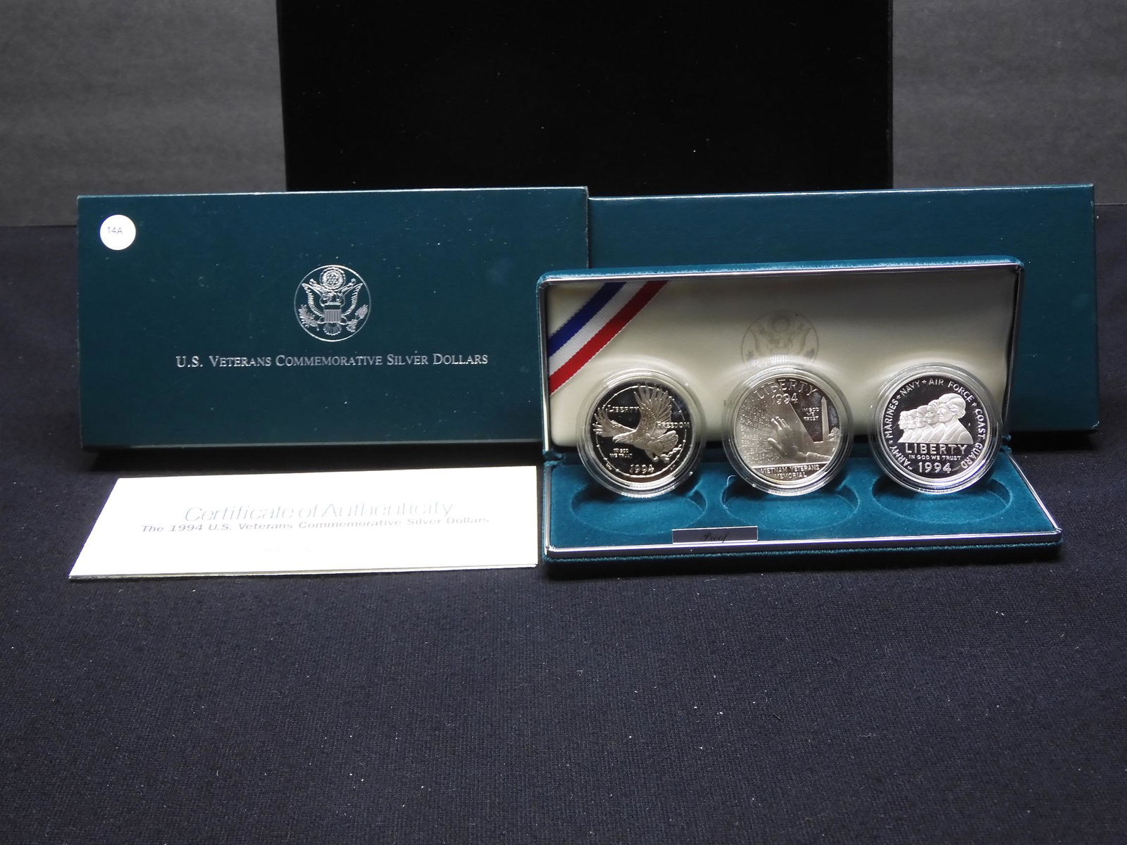 1994 -P U.S. Veterans Comm. Silver Dollar Set all Three (1 of 4)