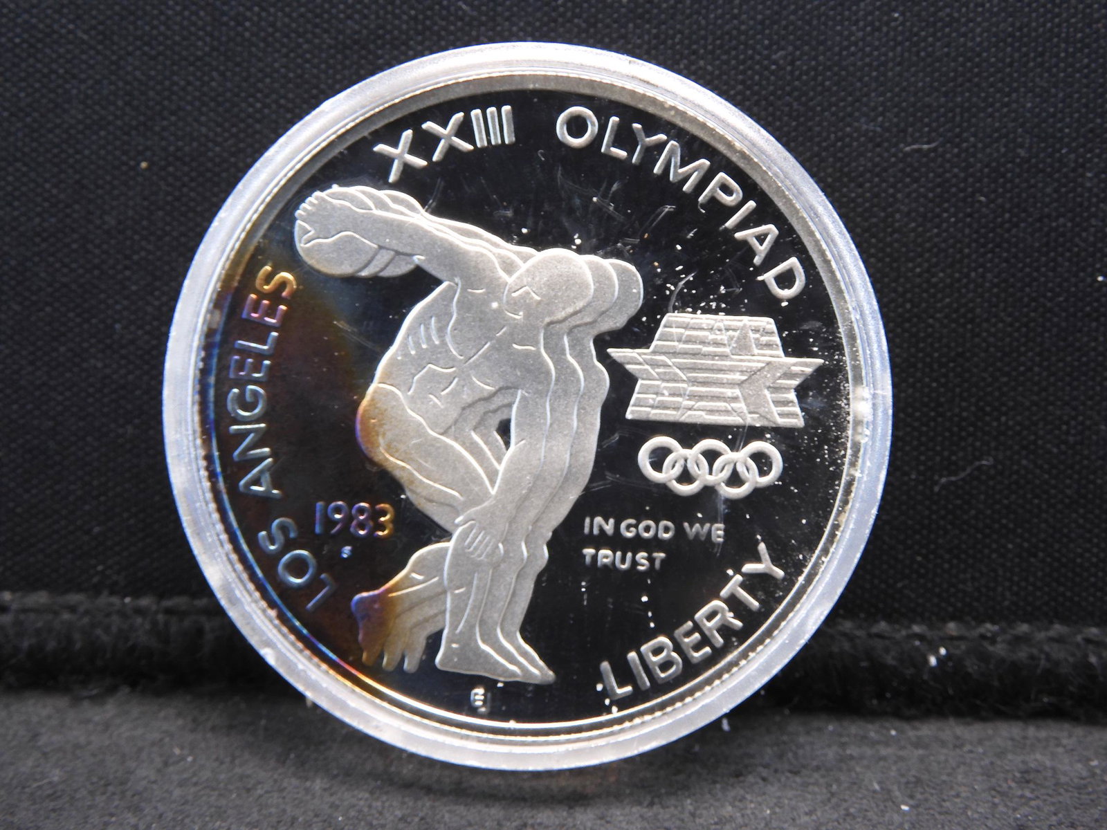 1983-S Los Angeles XXlll Olympic Comm. 90% Silver (1 of 2)