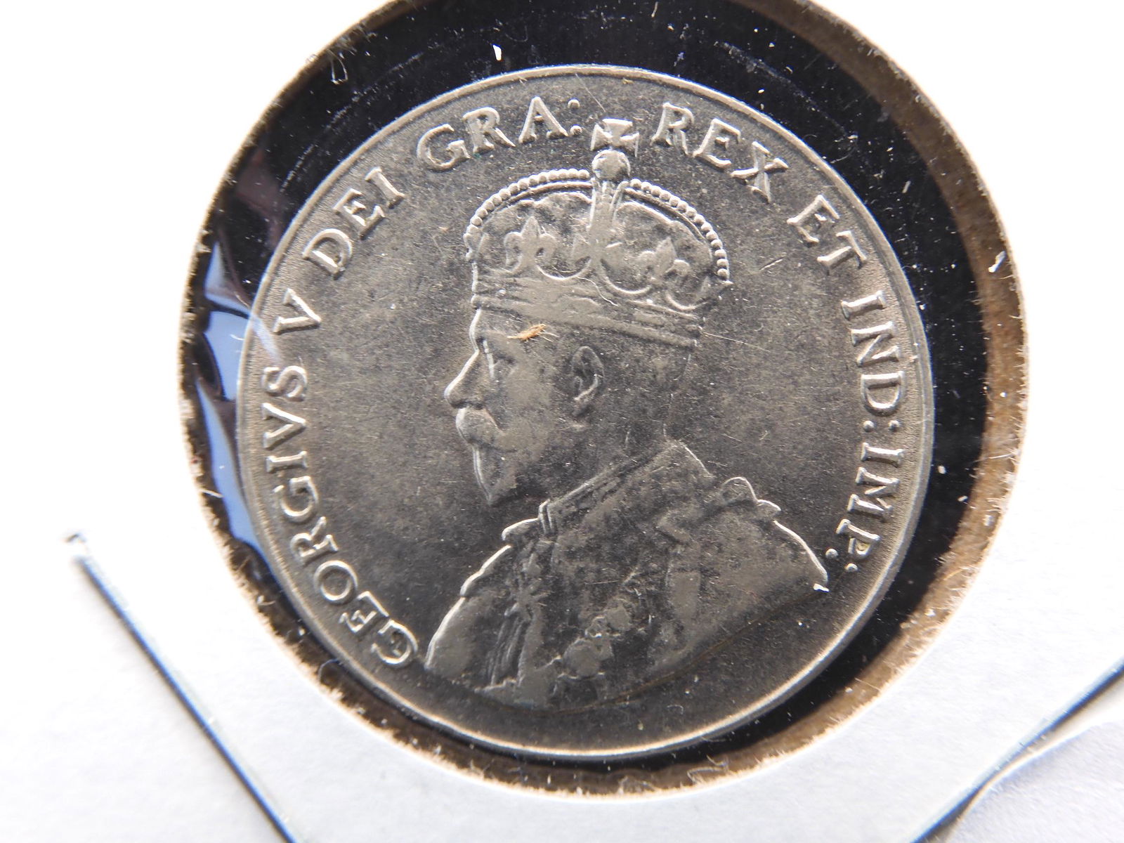 1928 Canada Nickel.  Almost Uncirculated. (1 of 3)