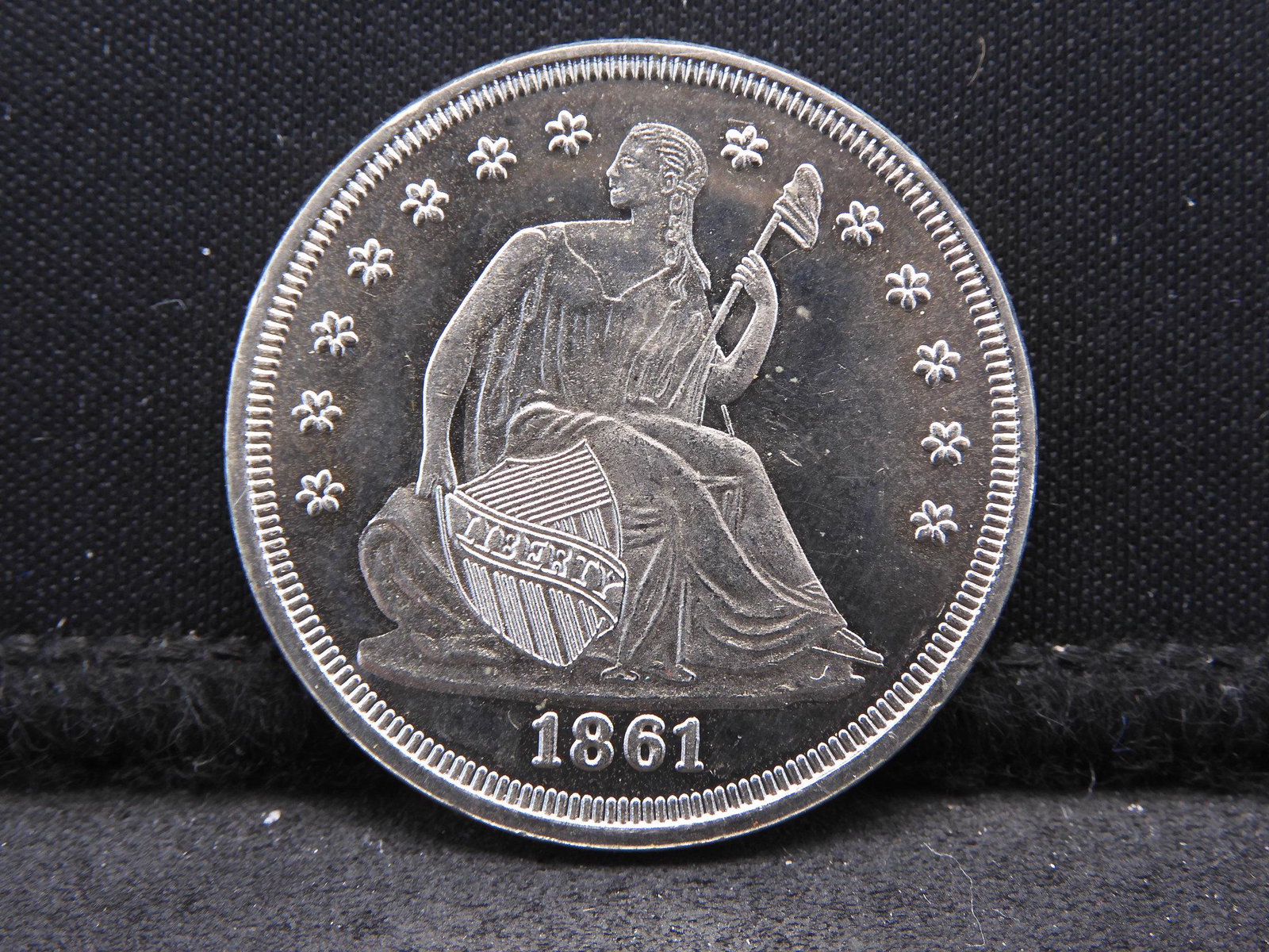 1861 Confederate States Of America Half Dollar: 1861 Confederate States Of America Half Dollar Reproduction.