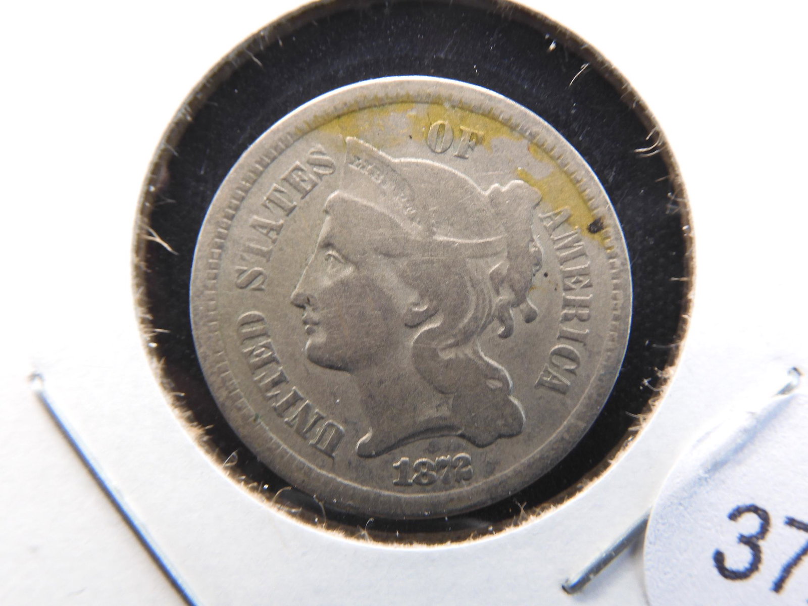 1872 Three Cent Nickel.  Tough Date. (1 of 3)