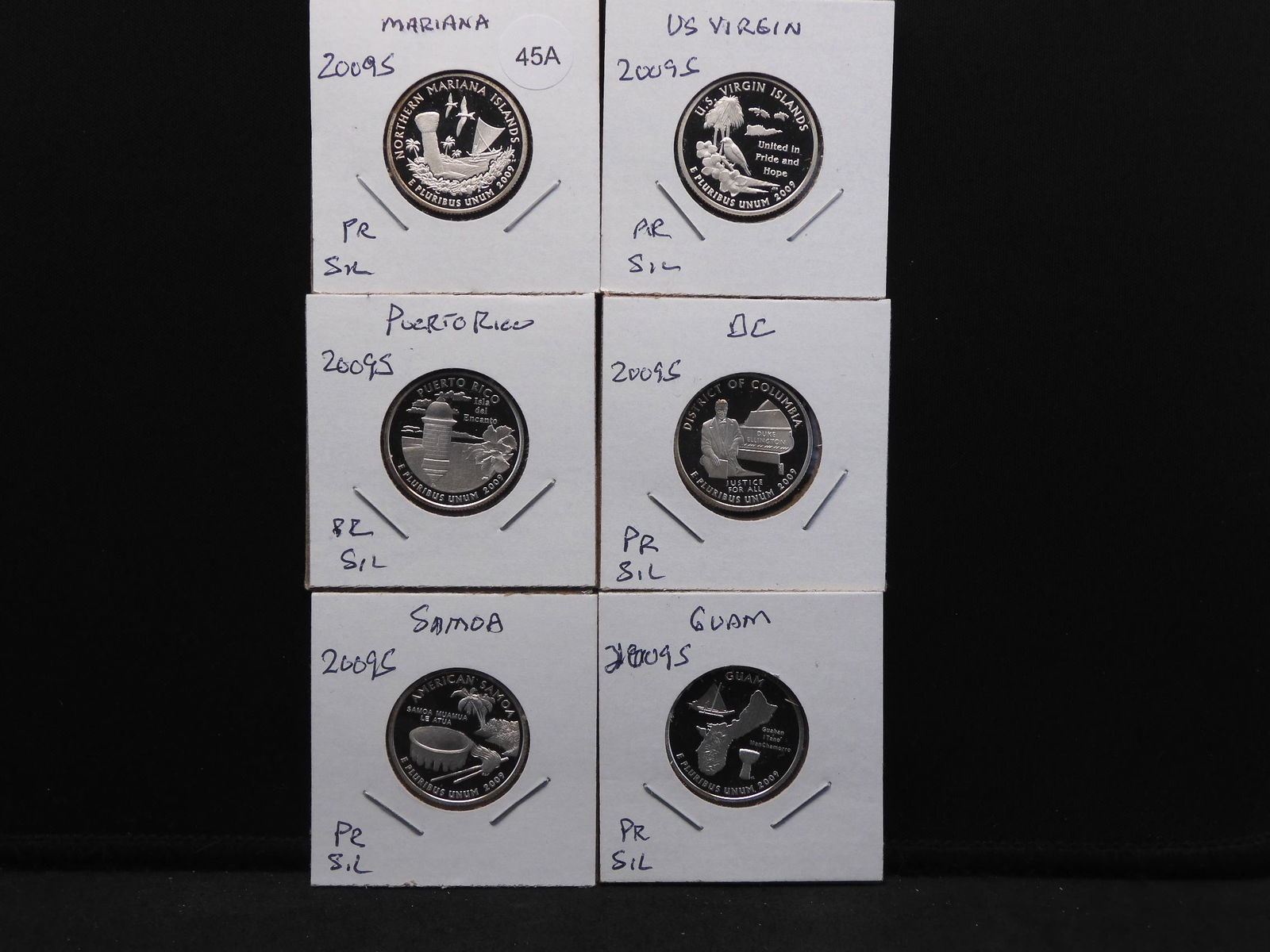 THE Six Coin 2009-S Territories Silver Proof Set: (1 of 7)