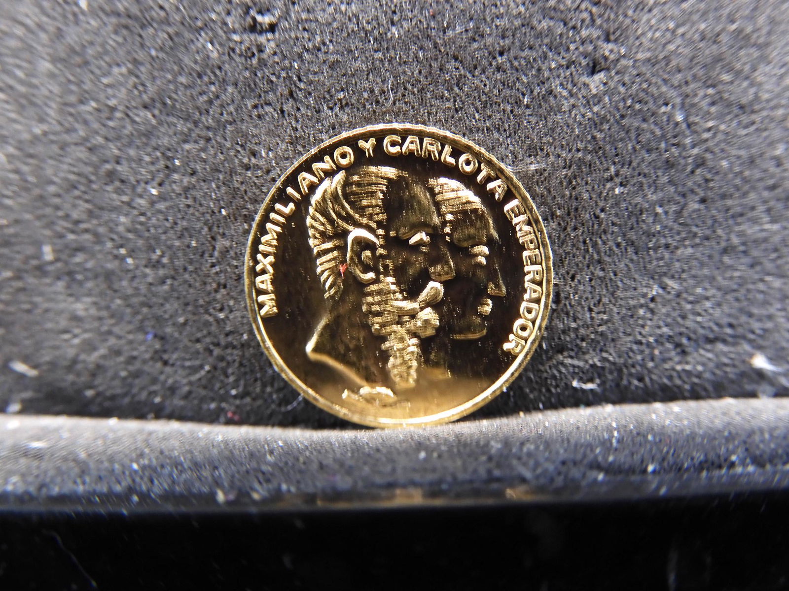 Solid Gold Mexico Maximilian Round - Miniature (1 of 3)