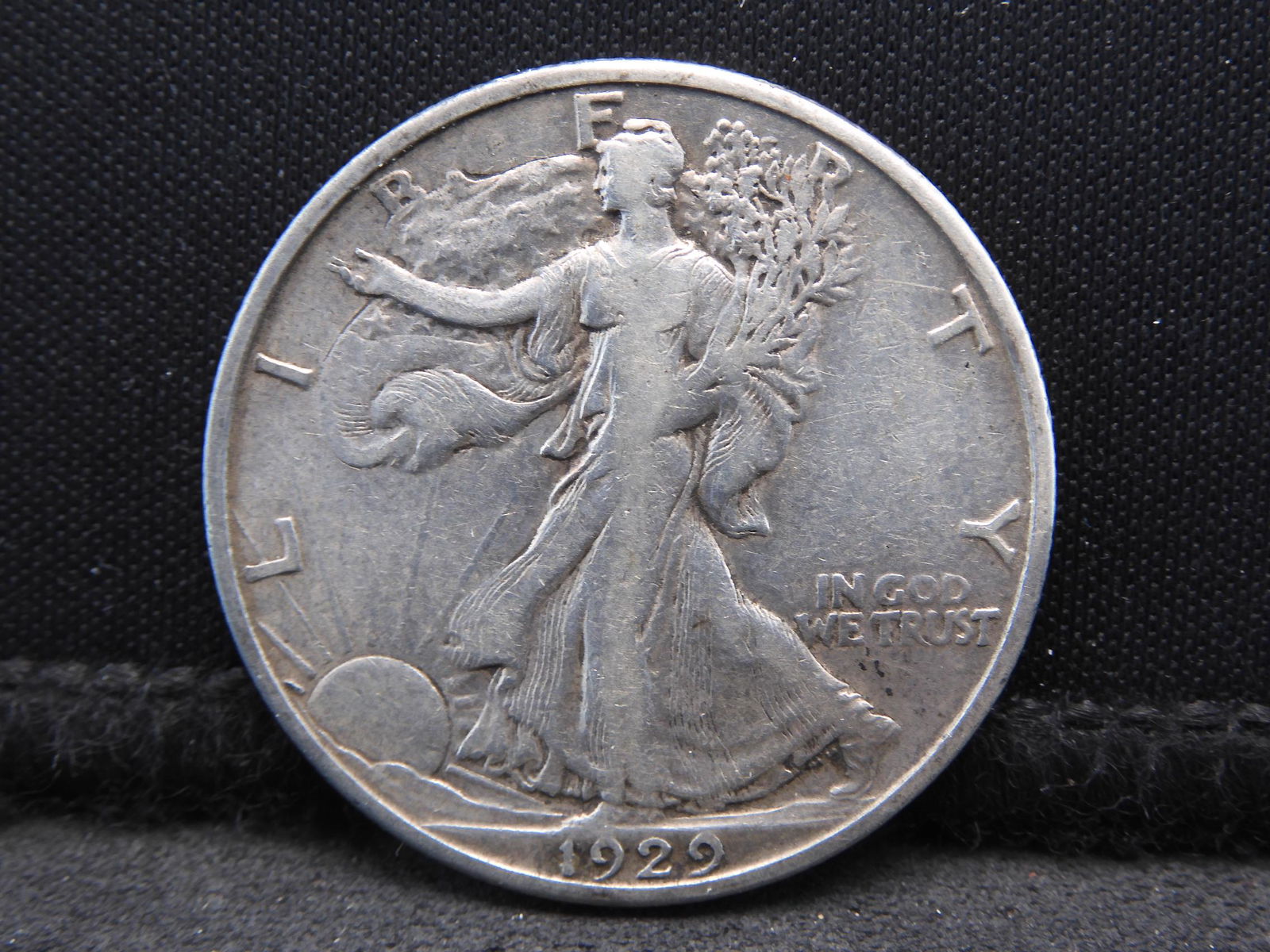 1929-S Walking Liberty Silver Half Dollar - Scarce (1 of 2)