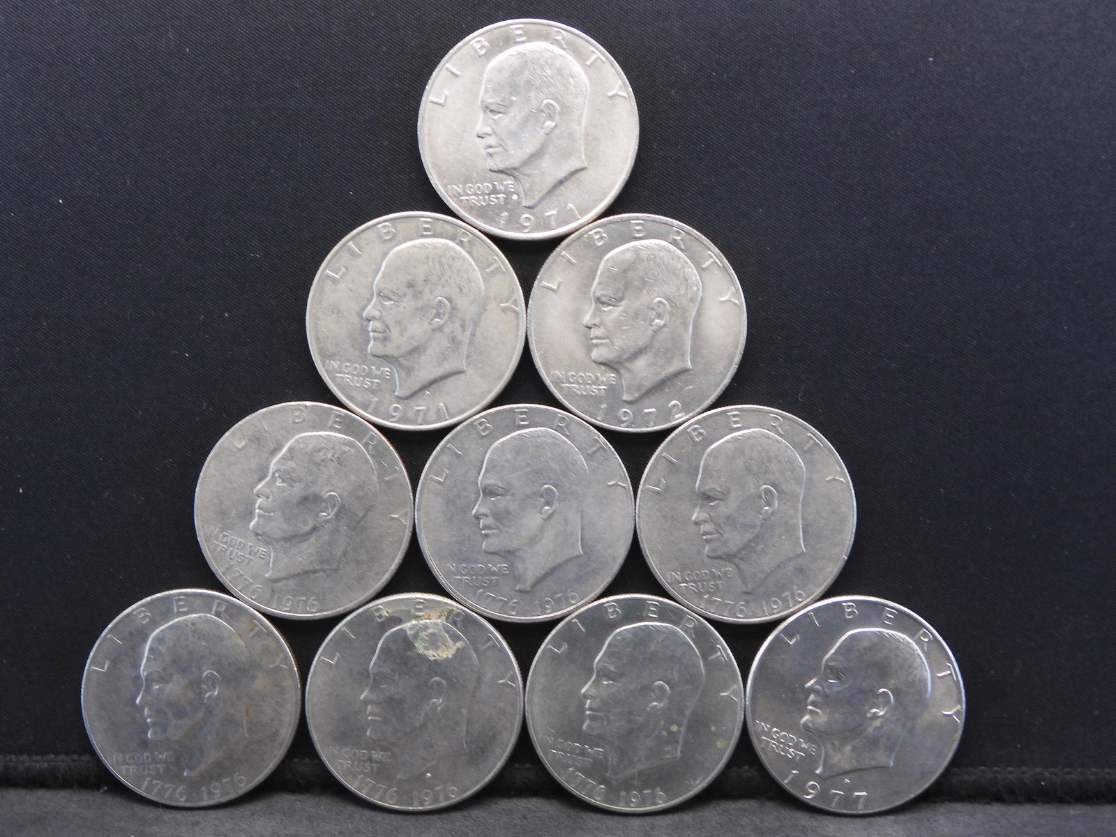 10 Eisenhower Ike Dollars (1 of 2)