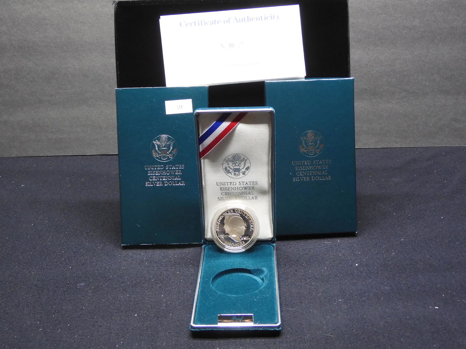 1990 U.S. Eisenhower Ike Proof Silver Dollar OGP (1 of 4)