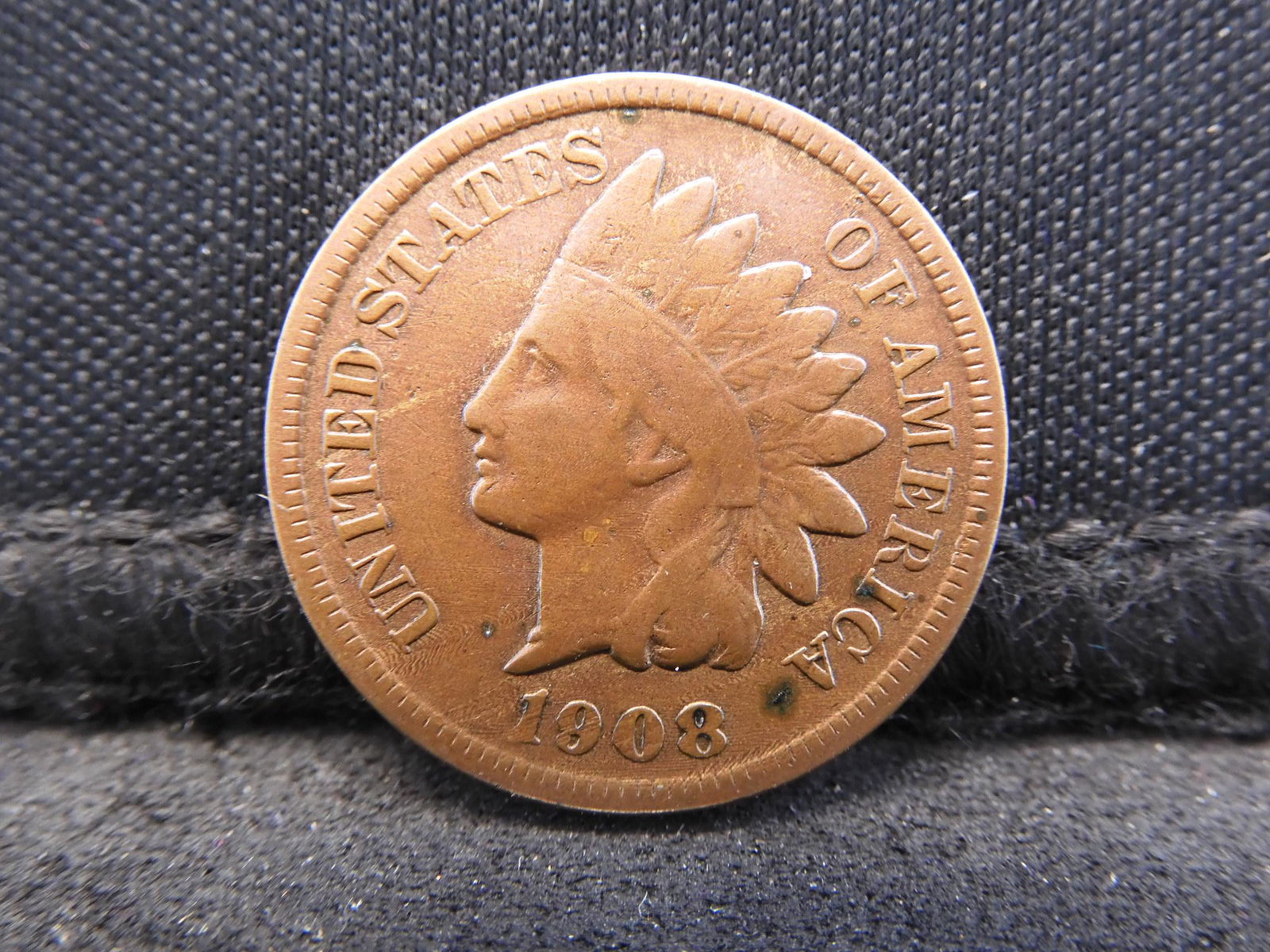 1908-S Indian Head Cent - Key Date & Great Detail (1 of 2)