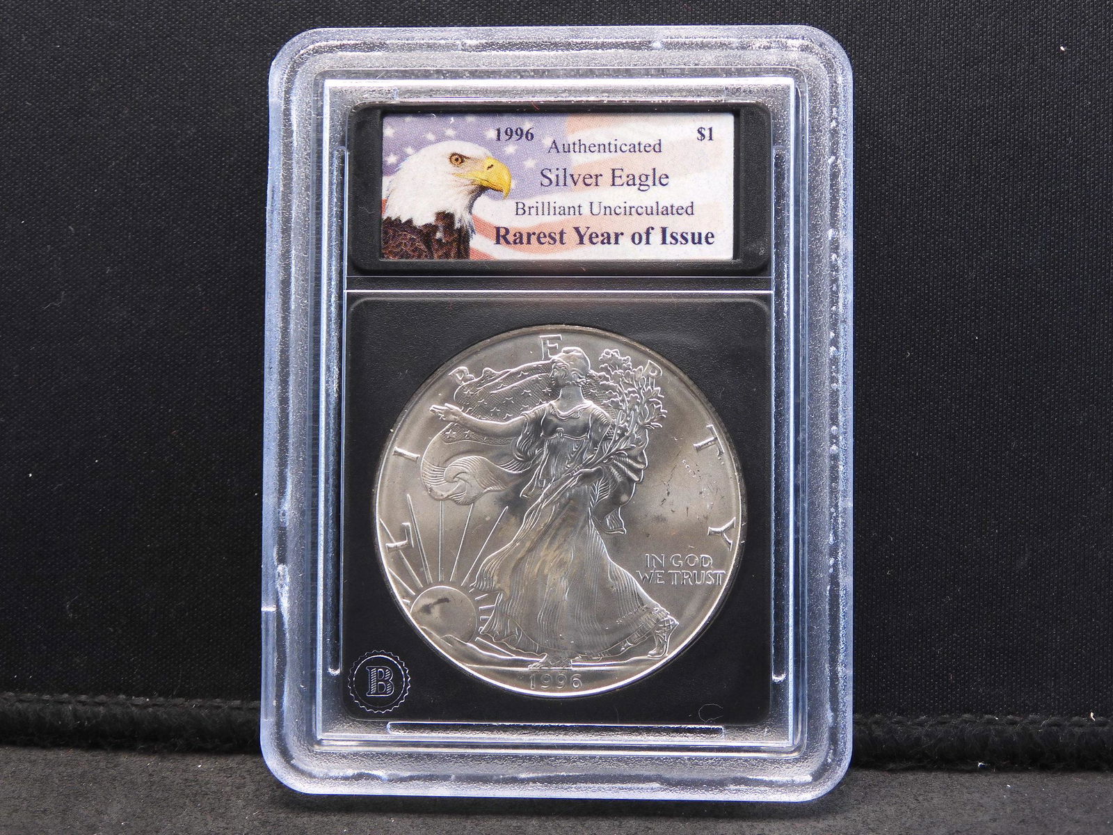 1996 American Silver Eagle - BU Condition - Rarest Year (1 of 4)