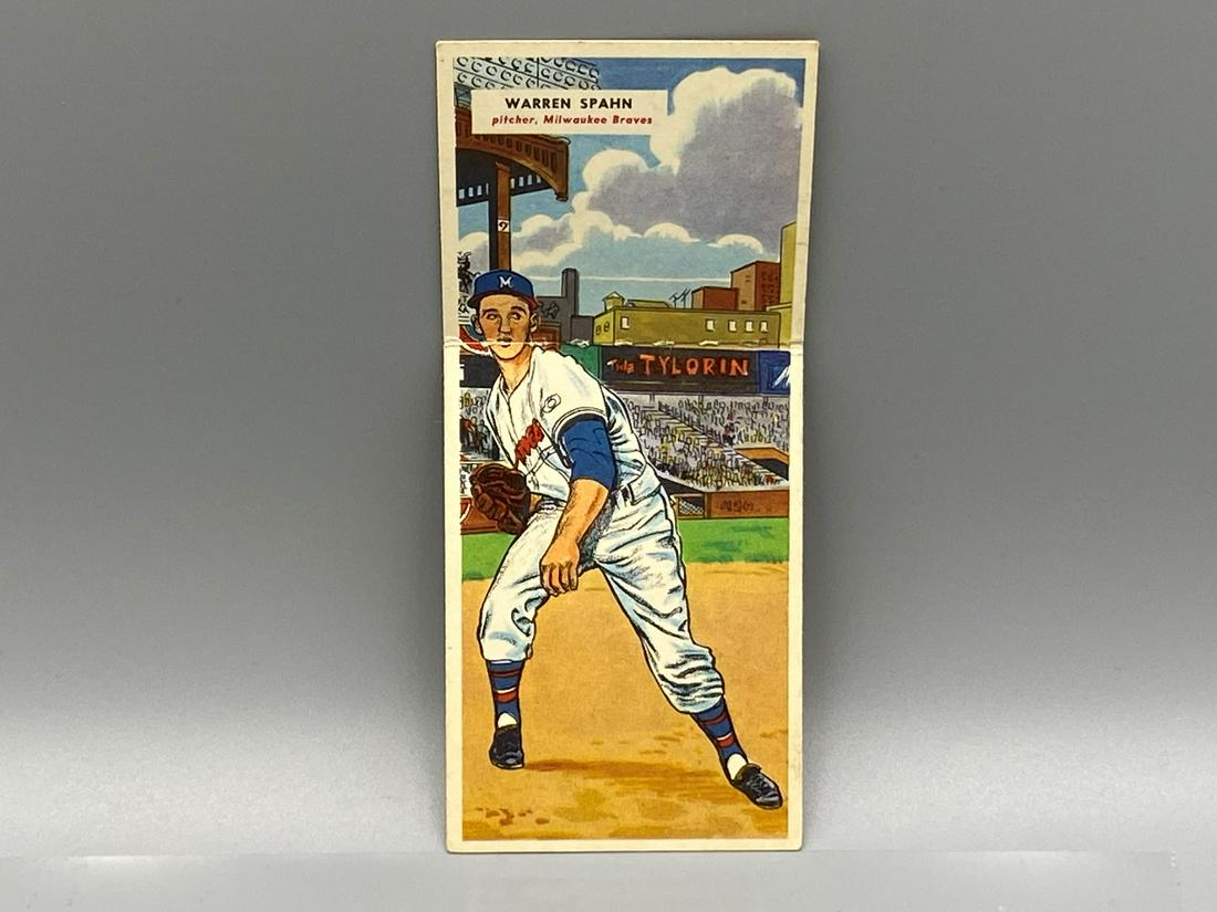 1955 Topps Double Header Warren Spahn/Brewer (1 of 2)