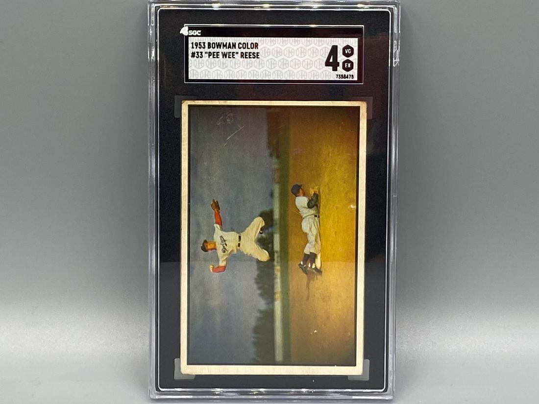 1953 Bowman Color Pee Wee Reese #33 SGC 4 (1 of 2)