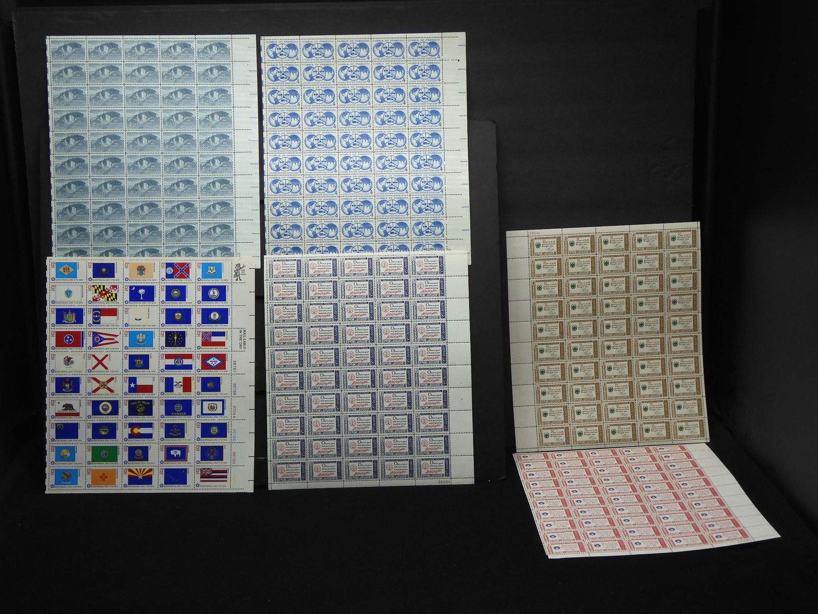 6 sheets 4 cent & 13 cent stamps (1 of 7)