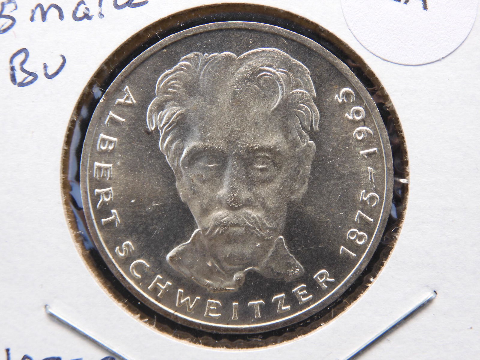 1975 G Germany 5 Mark Silver-Sweitzer.  Melts around (1 of 3)