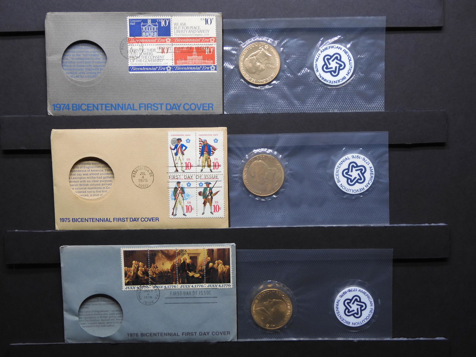 1974, 1975 & 1976 Bicentennial First Day Covers (1 of 10)