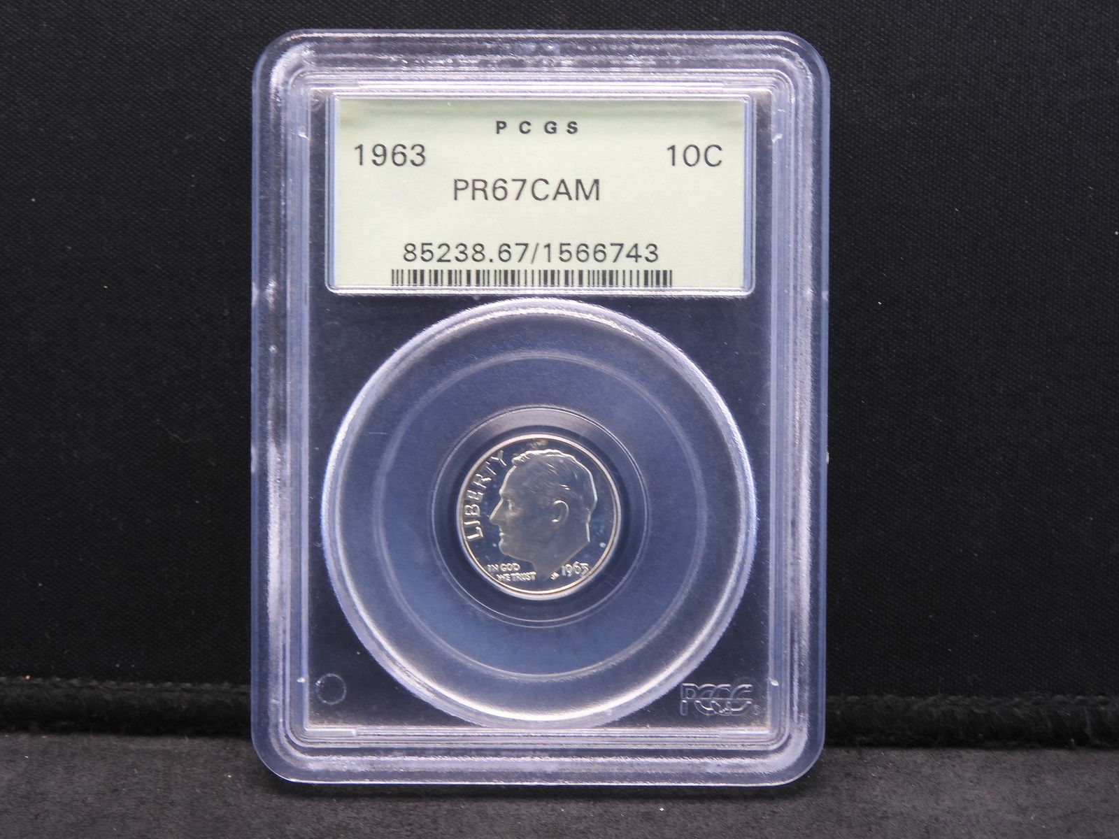 1963 PCGS PR67CAM Roosevelt Silver Dime (1 of 4)