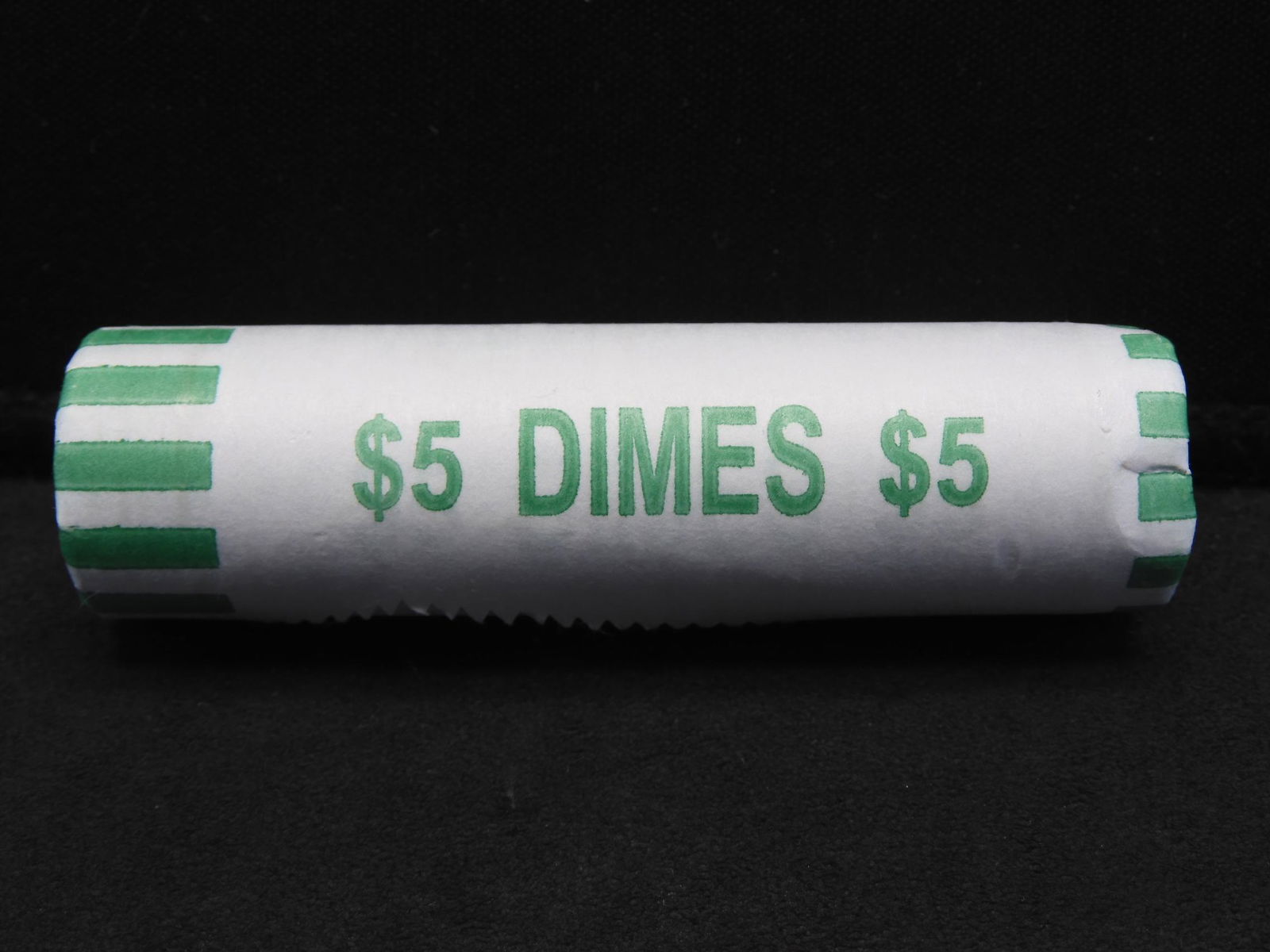 Wrapped Roll of Mercury Silver Dimes (1 of 3)