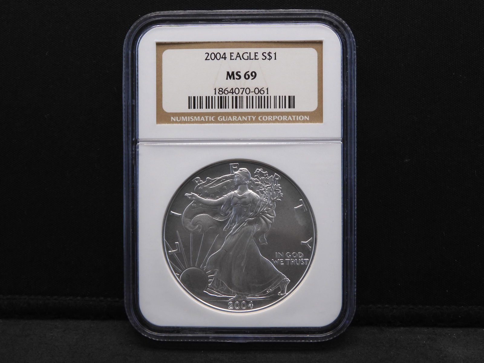 2004 NGC MS69 American Silver Eagle - Near Perfect! (1 of 4)