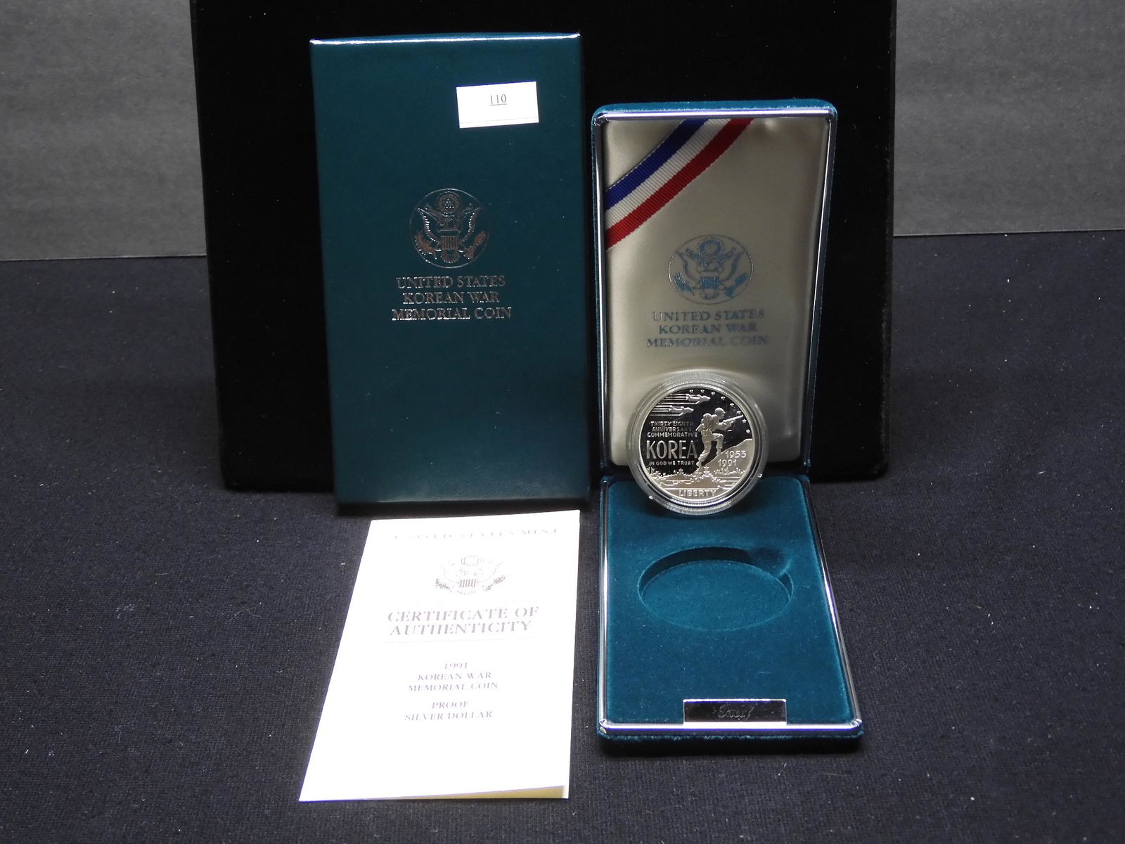 1991 Korean War Proof Silver Dollar OGP (1 of 4)